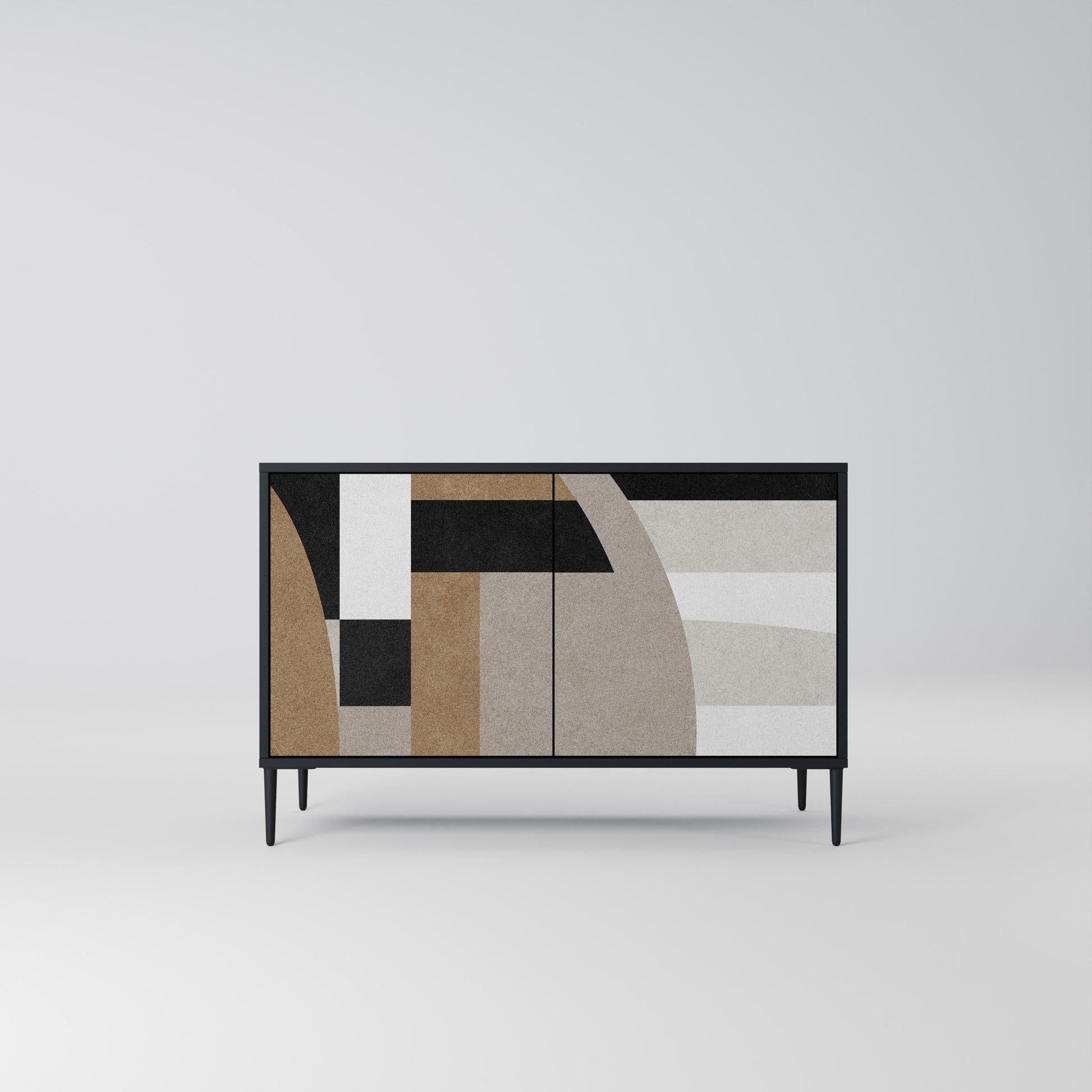 Buffet 2 portes DELICATE MEMENTO finition noire