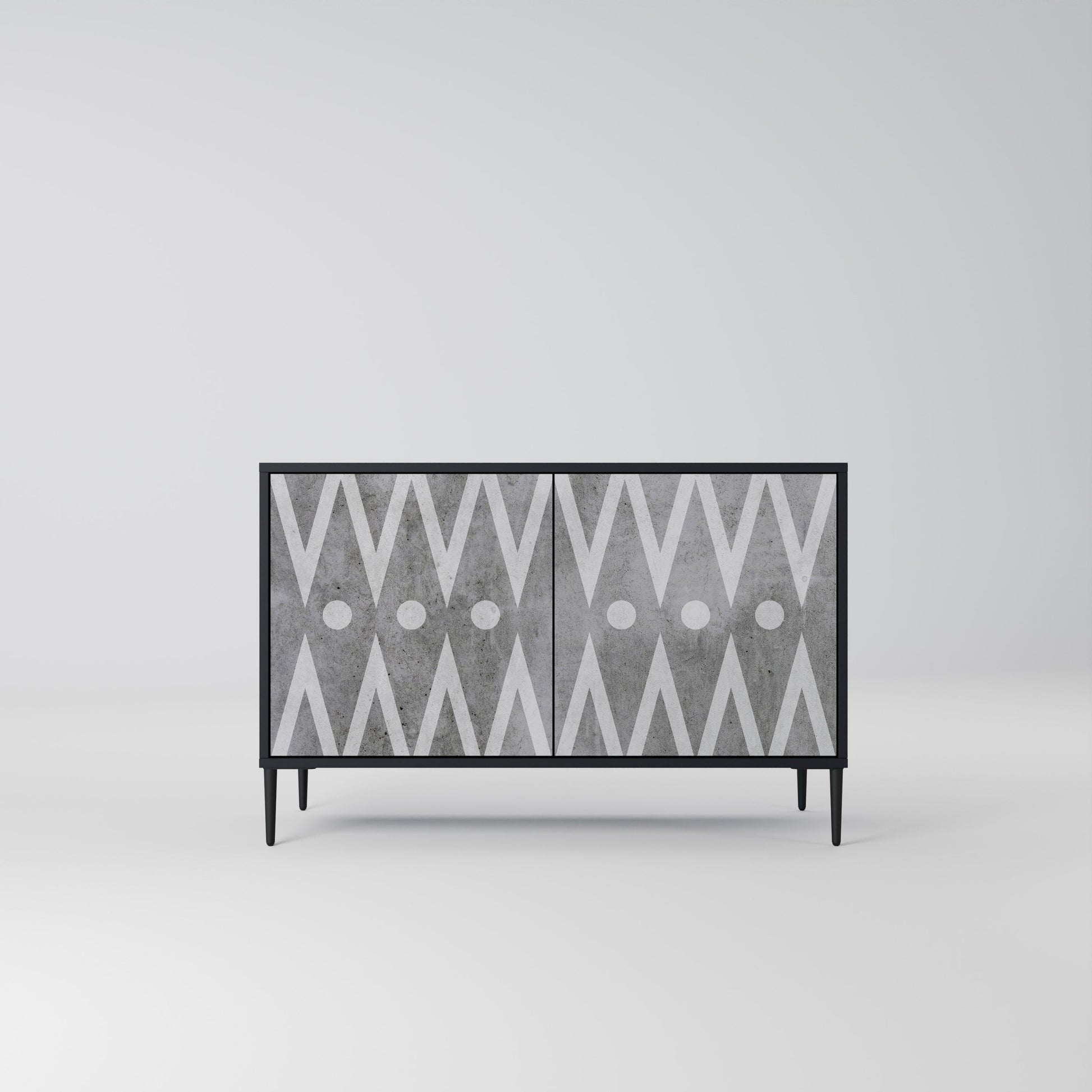 Buffet 2 portes SHARP EDGES finition noire