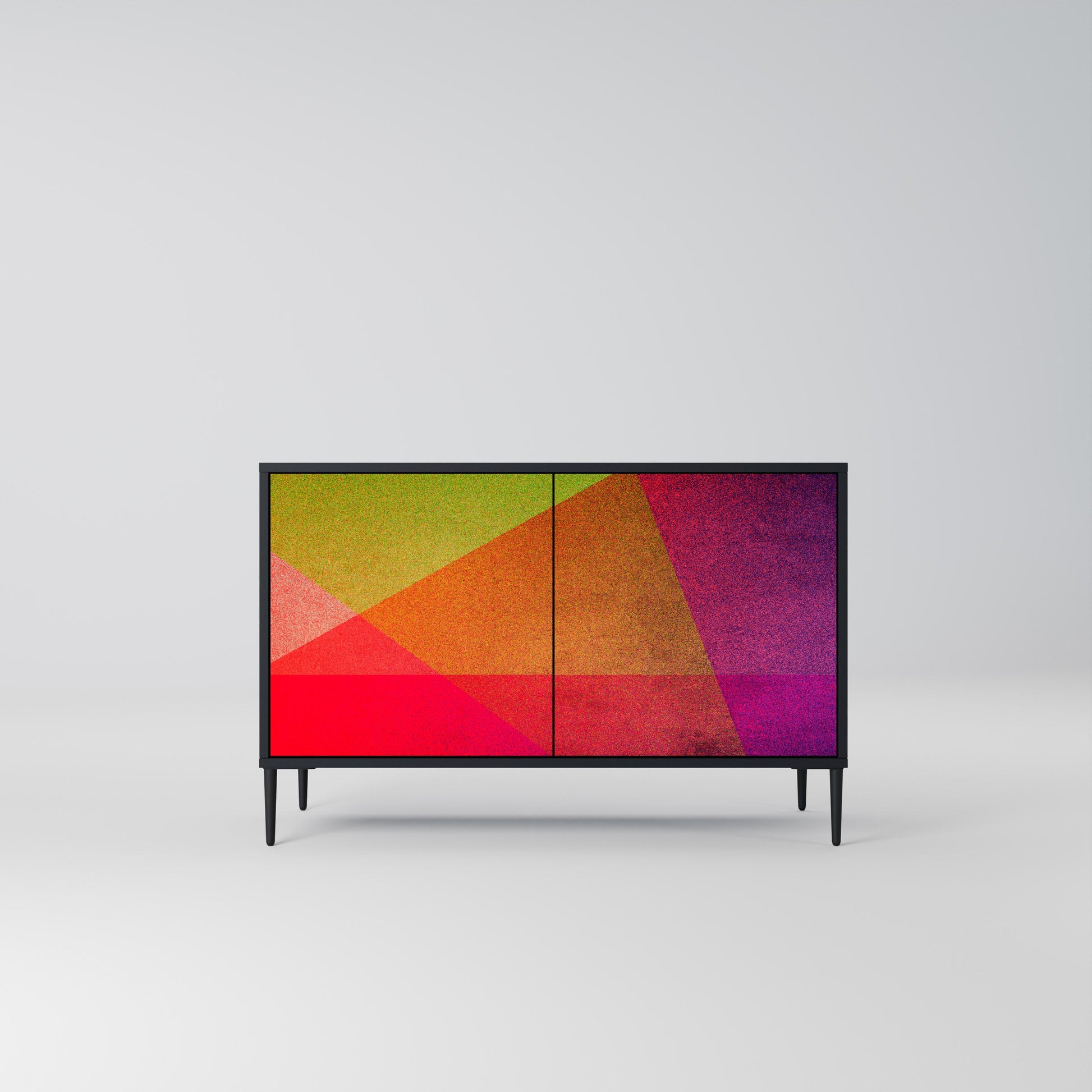 Buffet 2 portes VIVID GEOMETRY finition noire