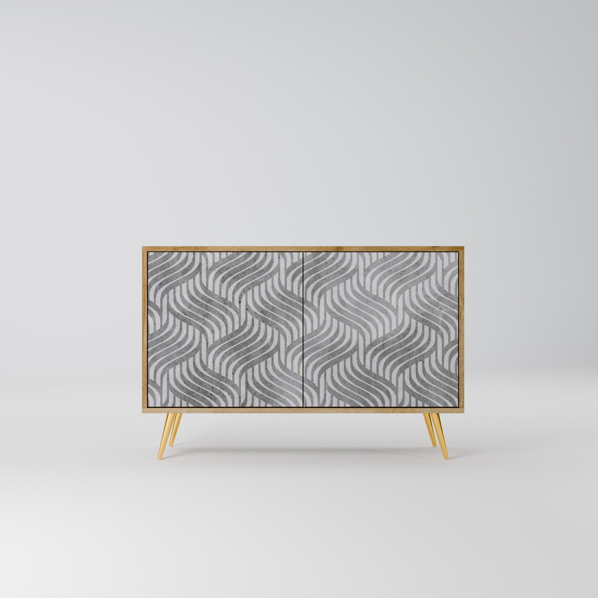 Buffet 2 portes effet chêne Concrete Movement