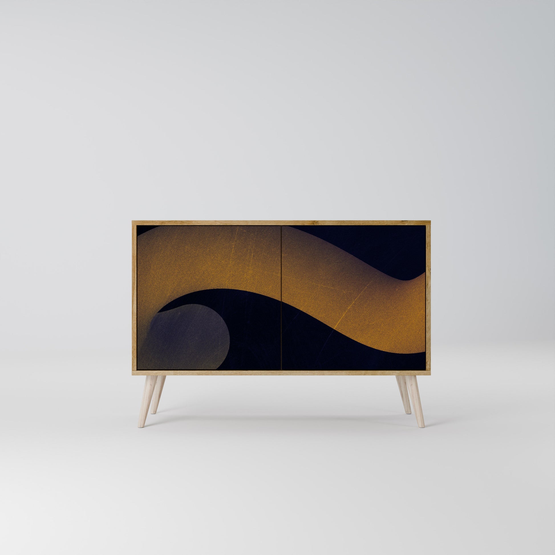 HOLLOW TIME 2-Door Sideboard in Oak Effect
