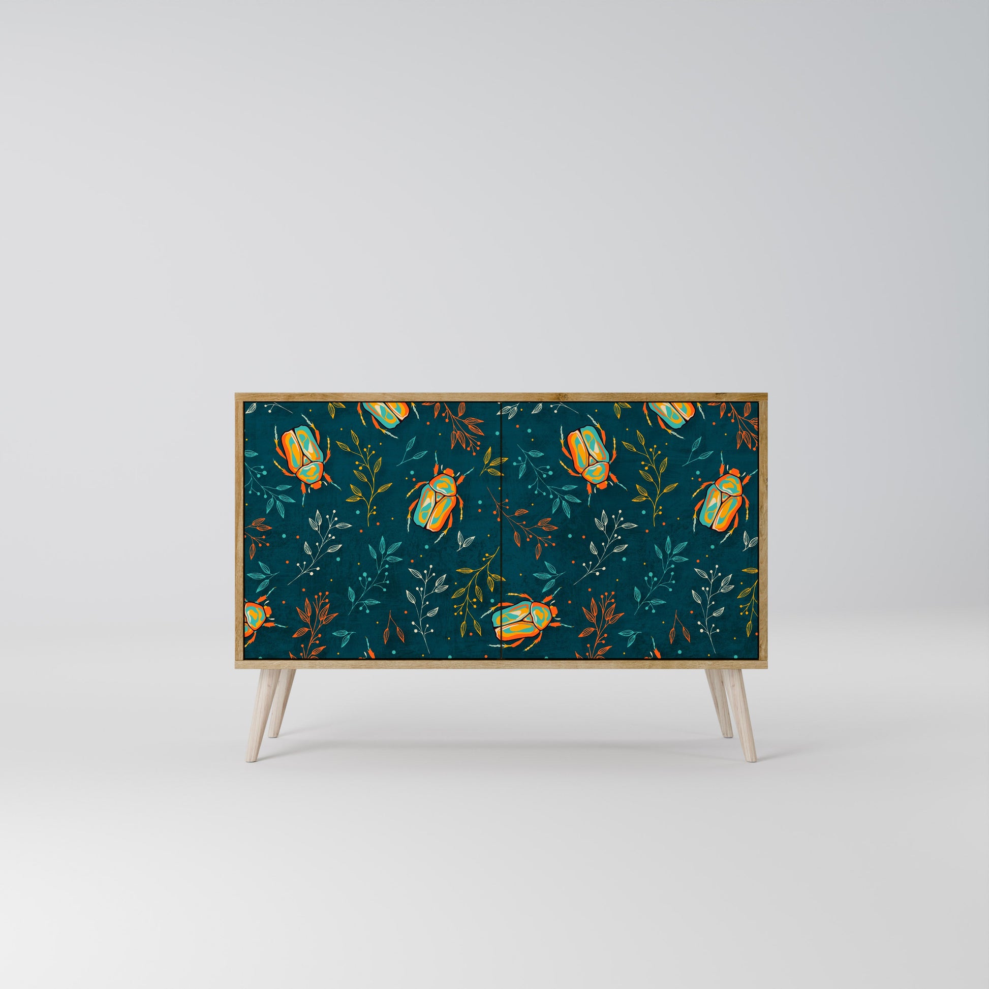 AUTUMN INSECTS 2-Door Sideboard in Oak Effect