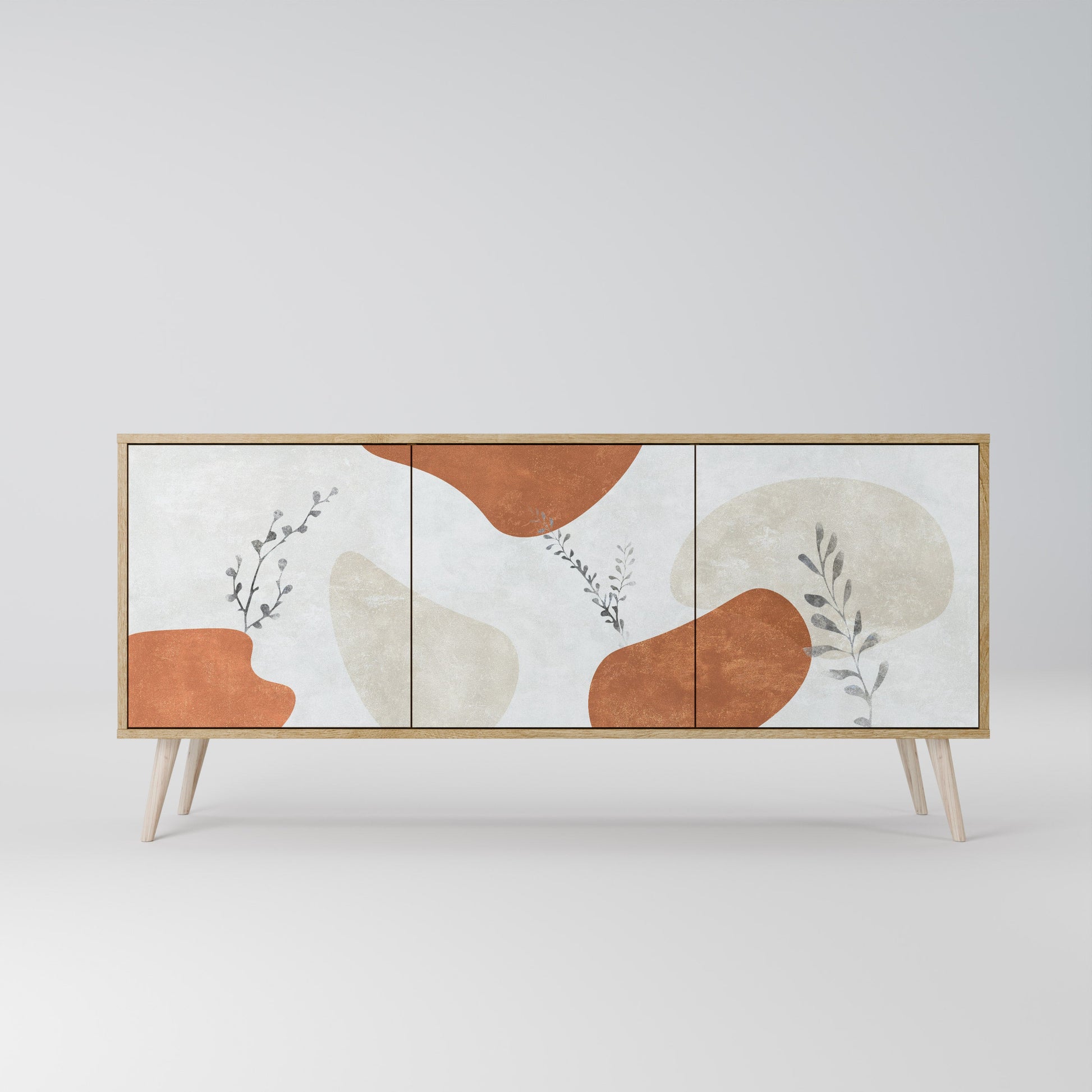 Buffet 3 portes TRANQUIL TWIG effet chêne