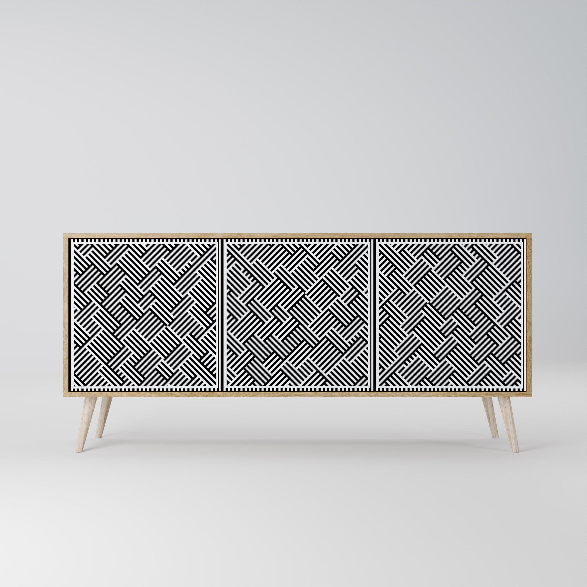TEMPORARY SEQUENCE 3-Door Sideboard in Oak Effect