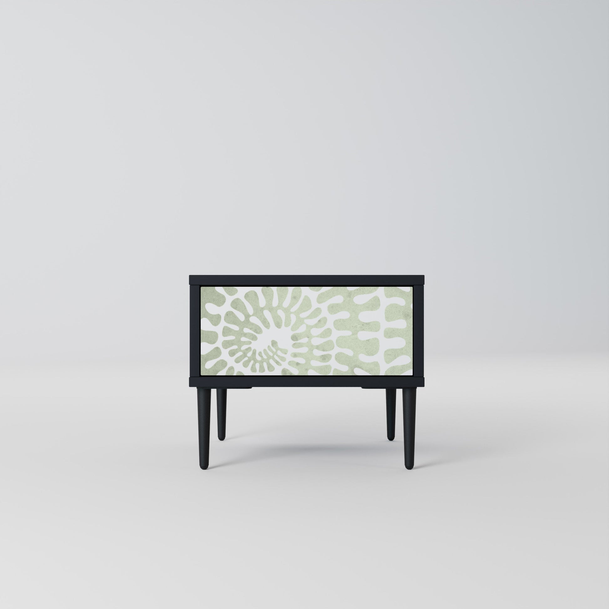 Table de chevet HELIX DANCE en finition noire