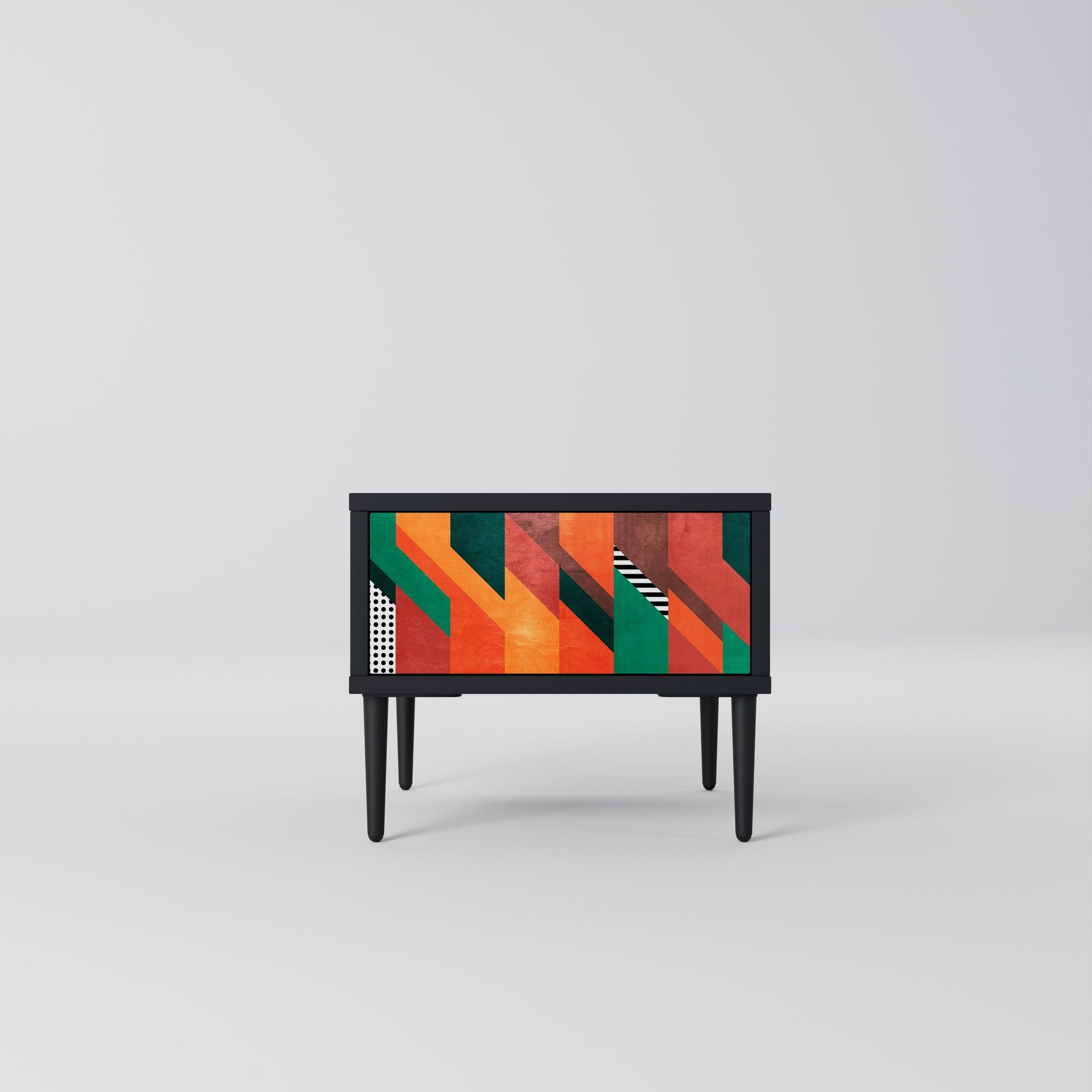 Table de chevet MAKESHIFT ARTISTRY en finition noire