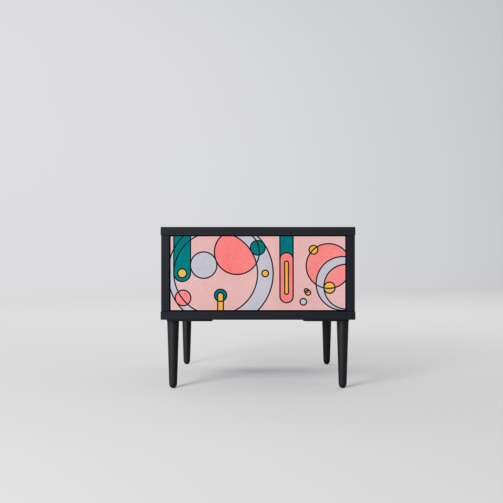 Table de chevet GOSSAMER ECHOES en finition noire