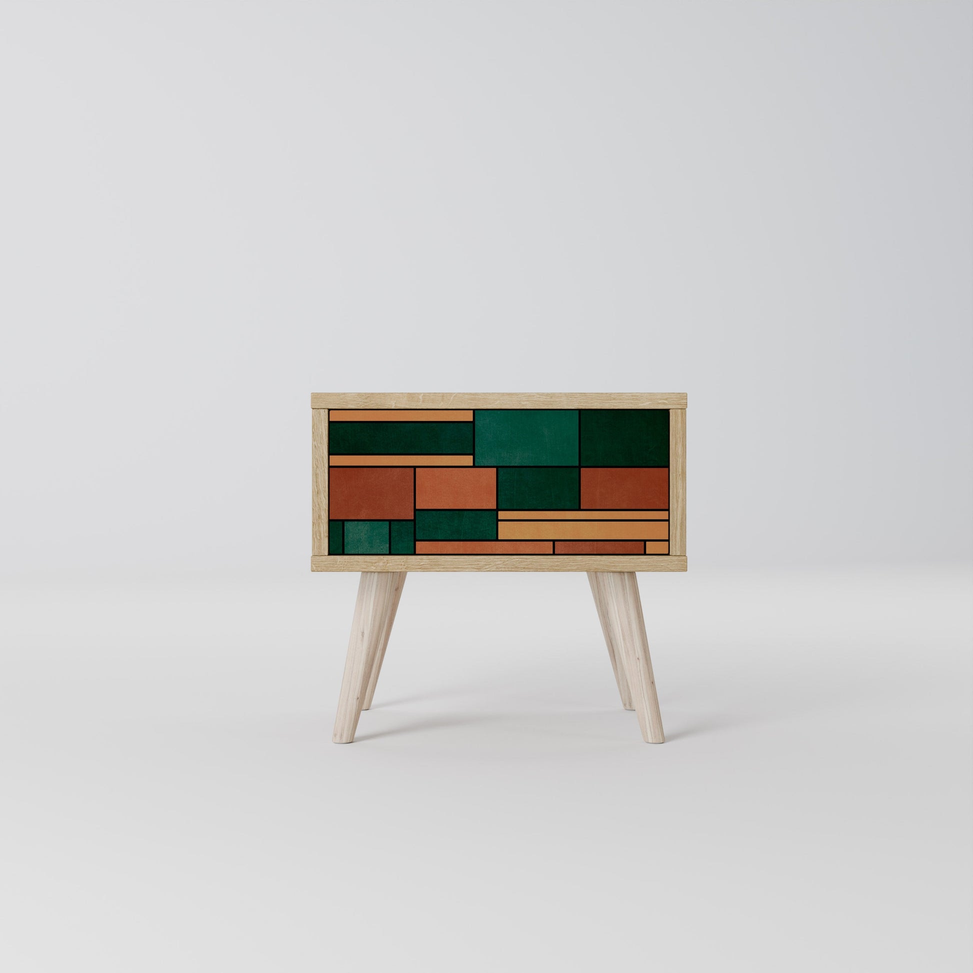 EARTHY FIGURES Nightstand in Oak Effect
