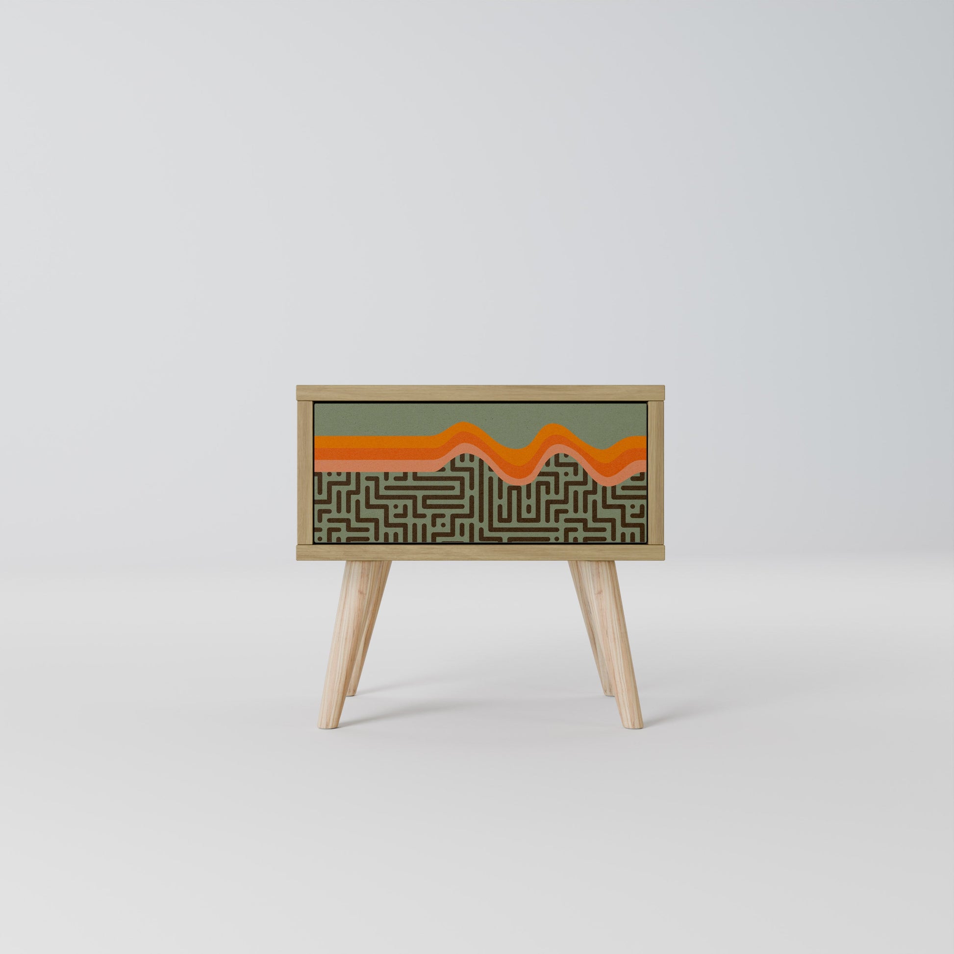 SIMPLE SOLUTIONS Nightstand in Oak Effect