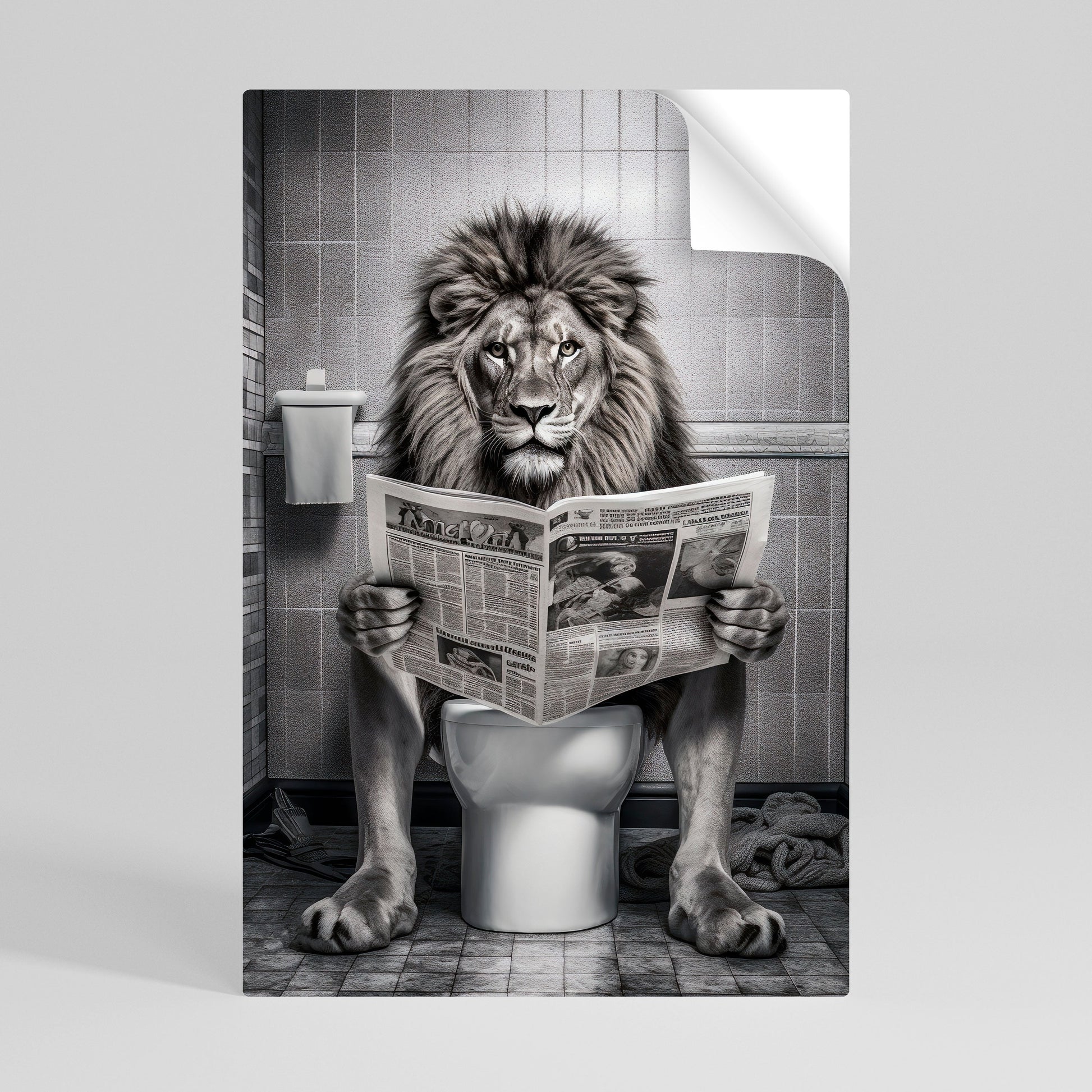 REVUE DE PRESSE ROAR Affiche verticale autocollante
