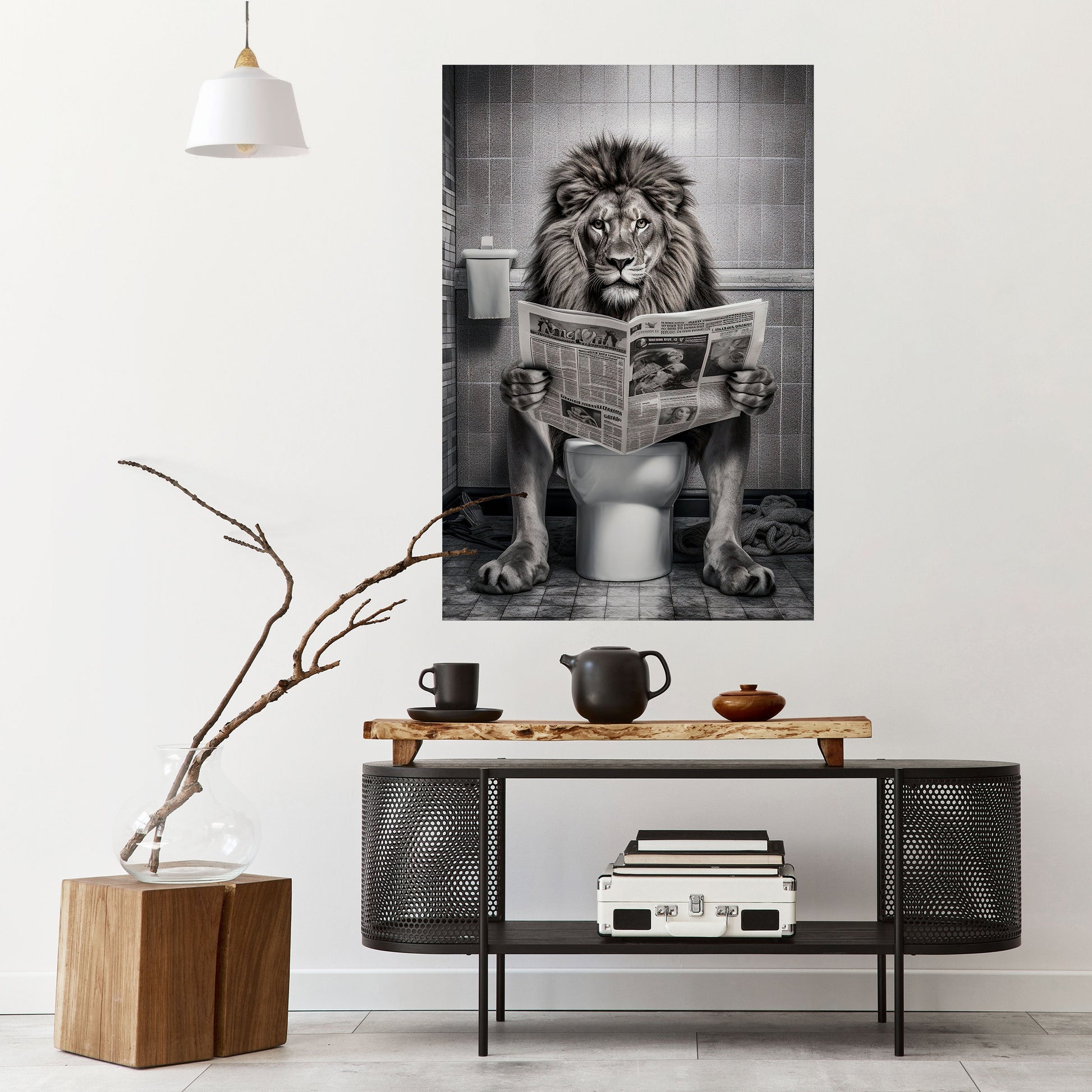 REVUE DE PRESSE ROAR Affiche verticale autocollante
