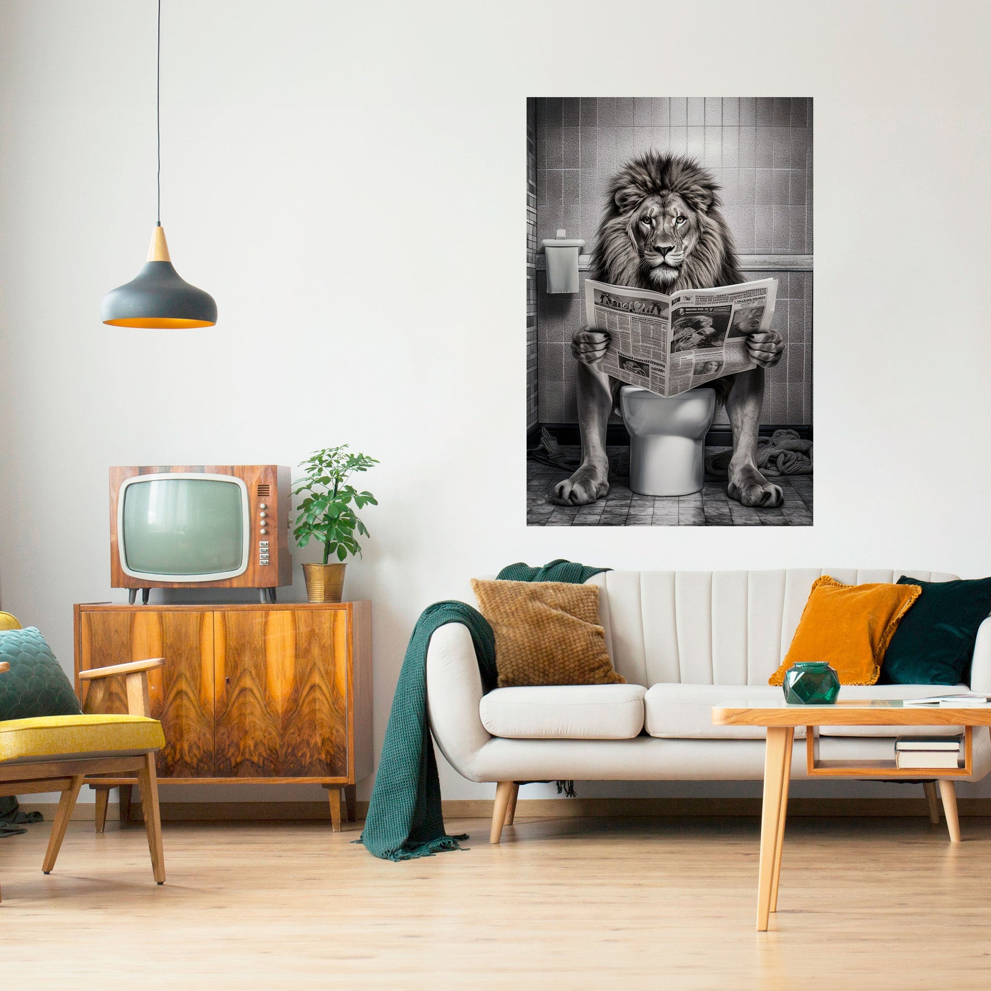 REVUE DE PRESSE ROAR Affiche verticale autocollante
