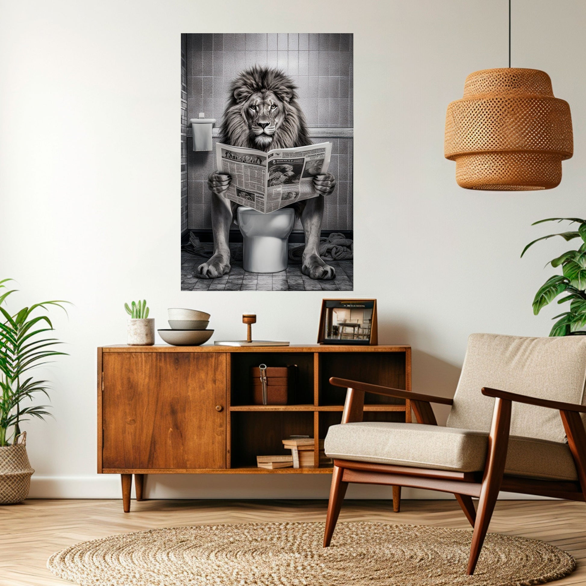 REVUE DE PRESSE ROAR Affiche verticale autocollante