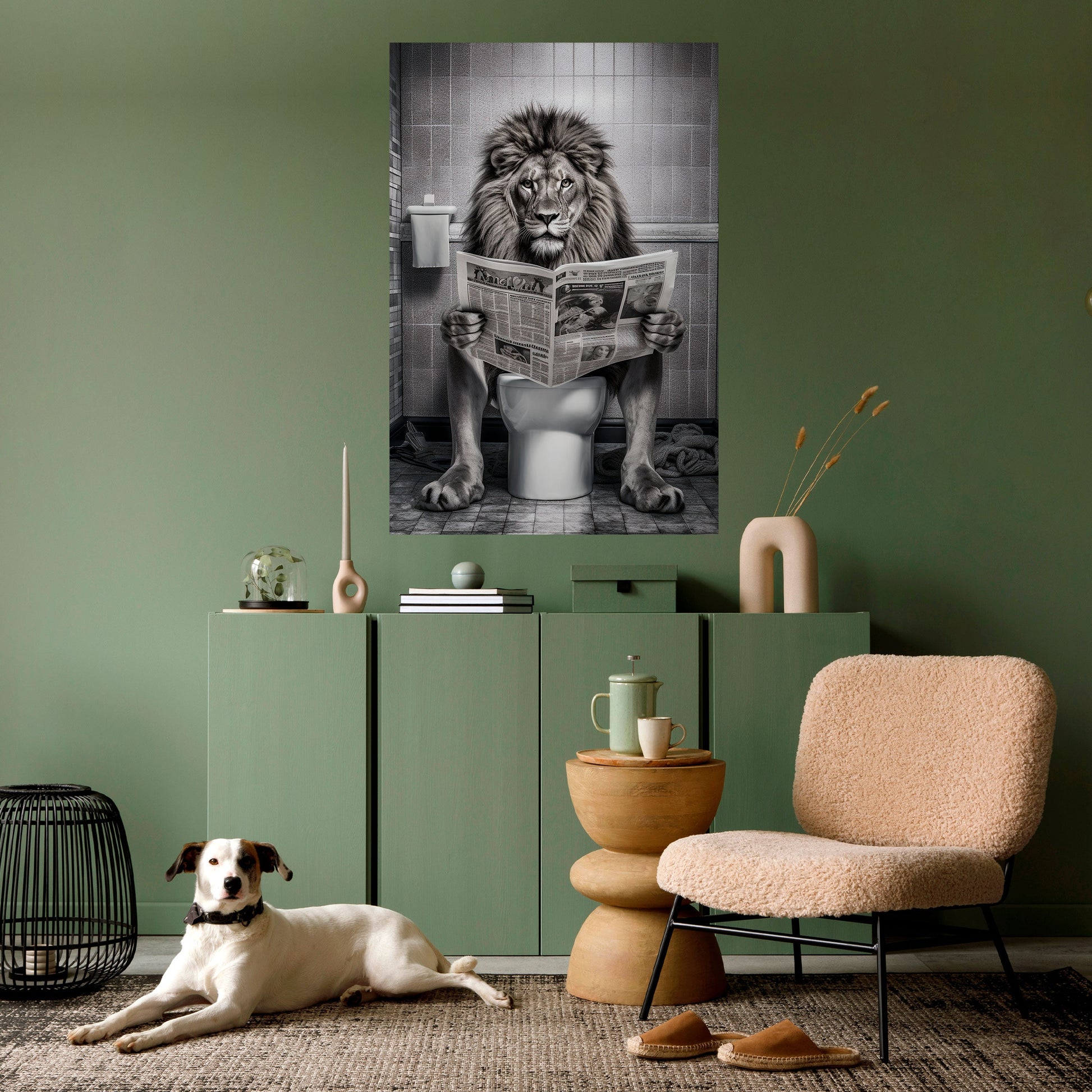 REVUE DE PRESSE ROAR Affiche verticale autocollante