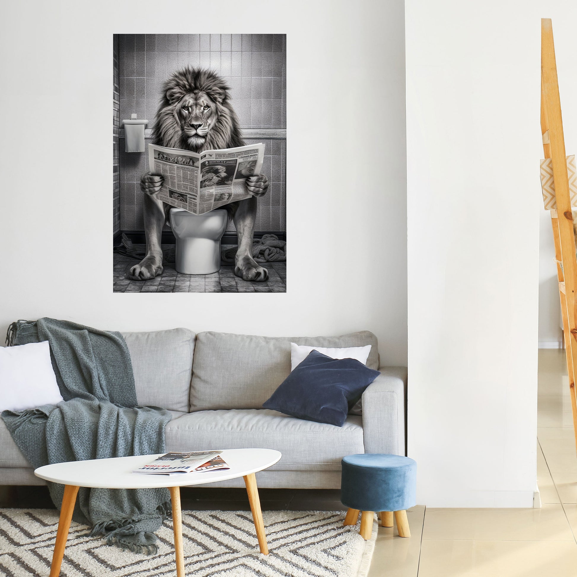 REVUE DE PRESSE ROAR Affiche verticale autocollante