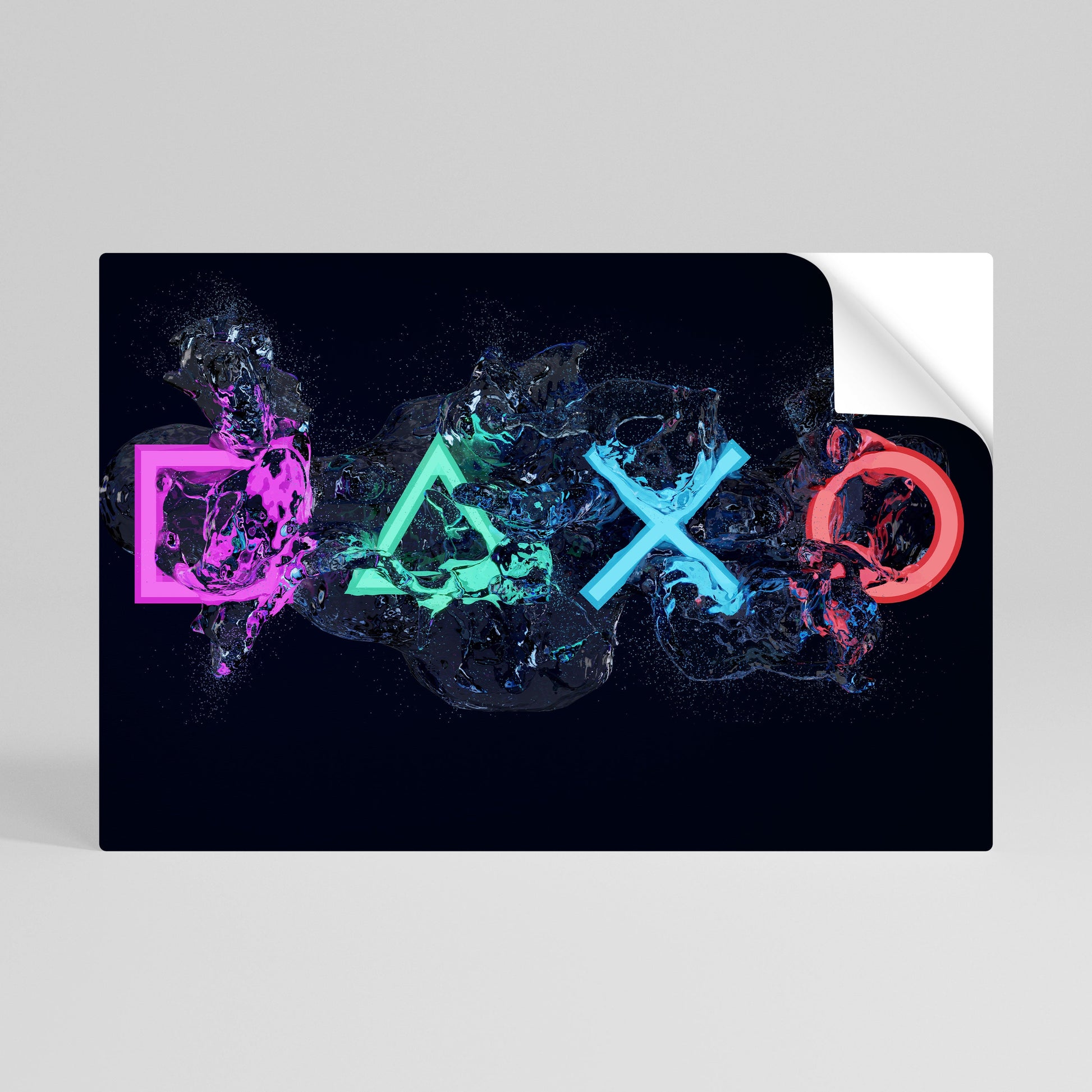 Affiche horizontale autocollante GAMING REVOLT