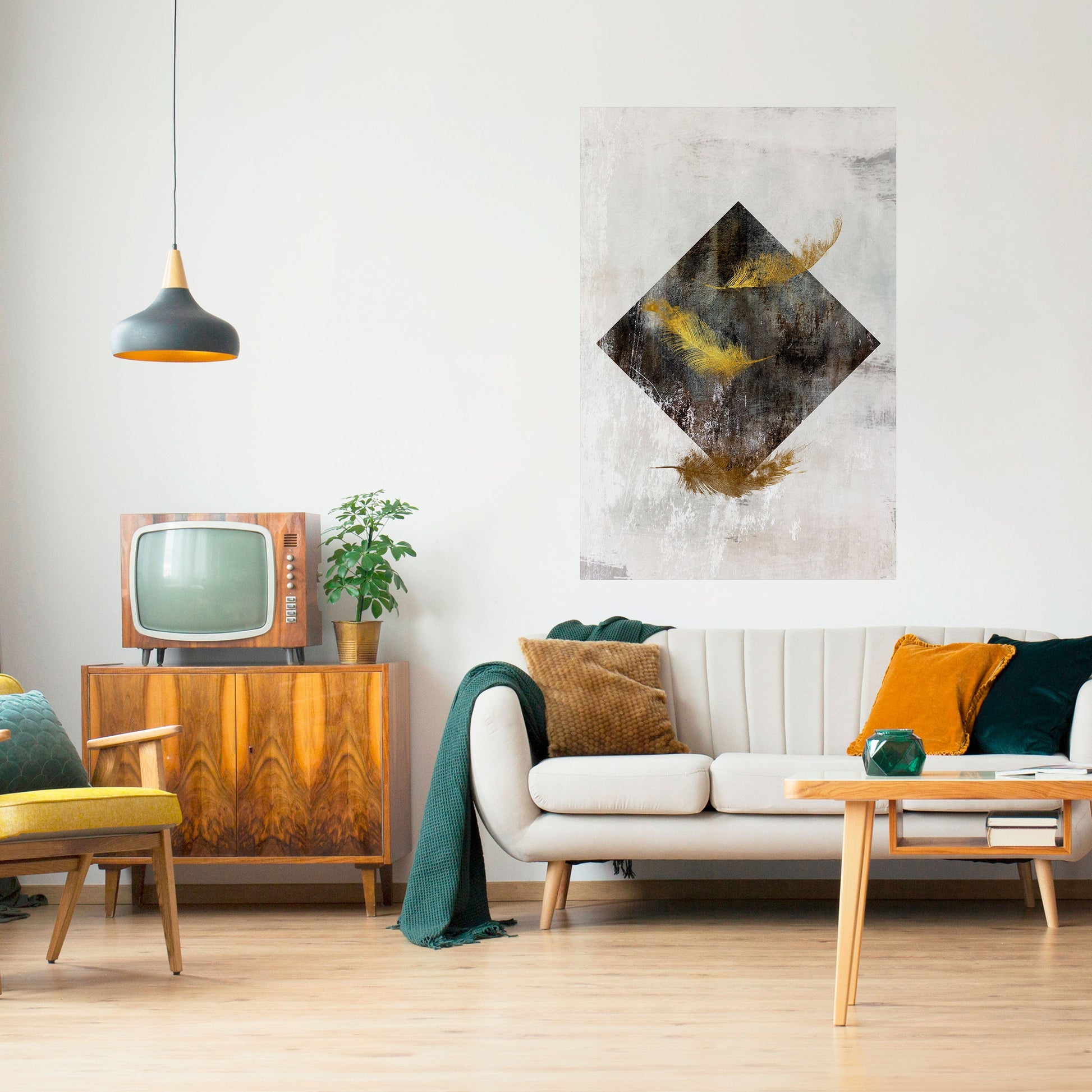 Affiche verticale autocollante FALLING LIGHTNESS