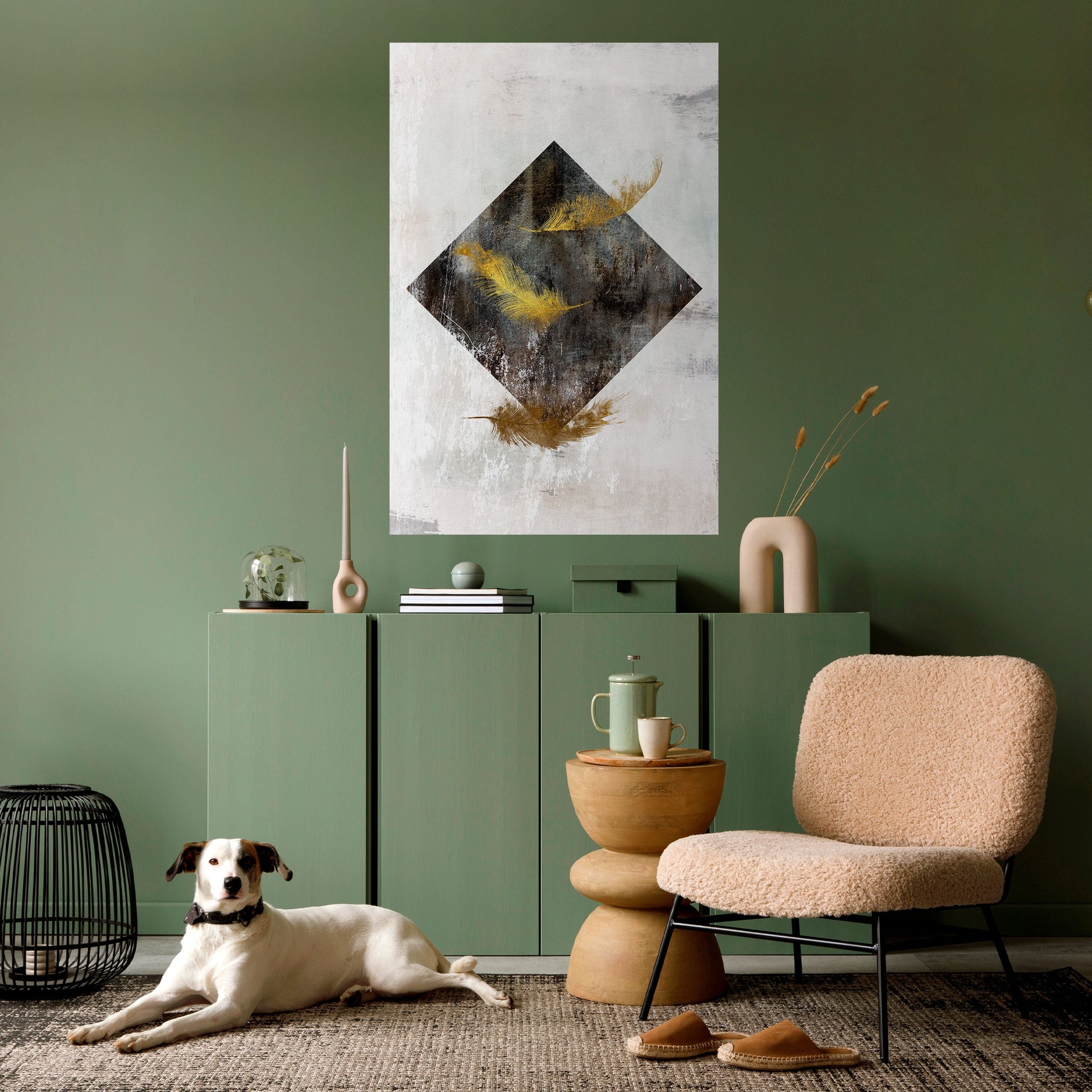 Affiche verticale autocollante FALLING LIGHTNESS