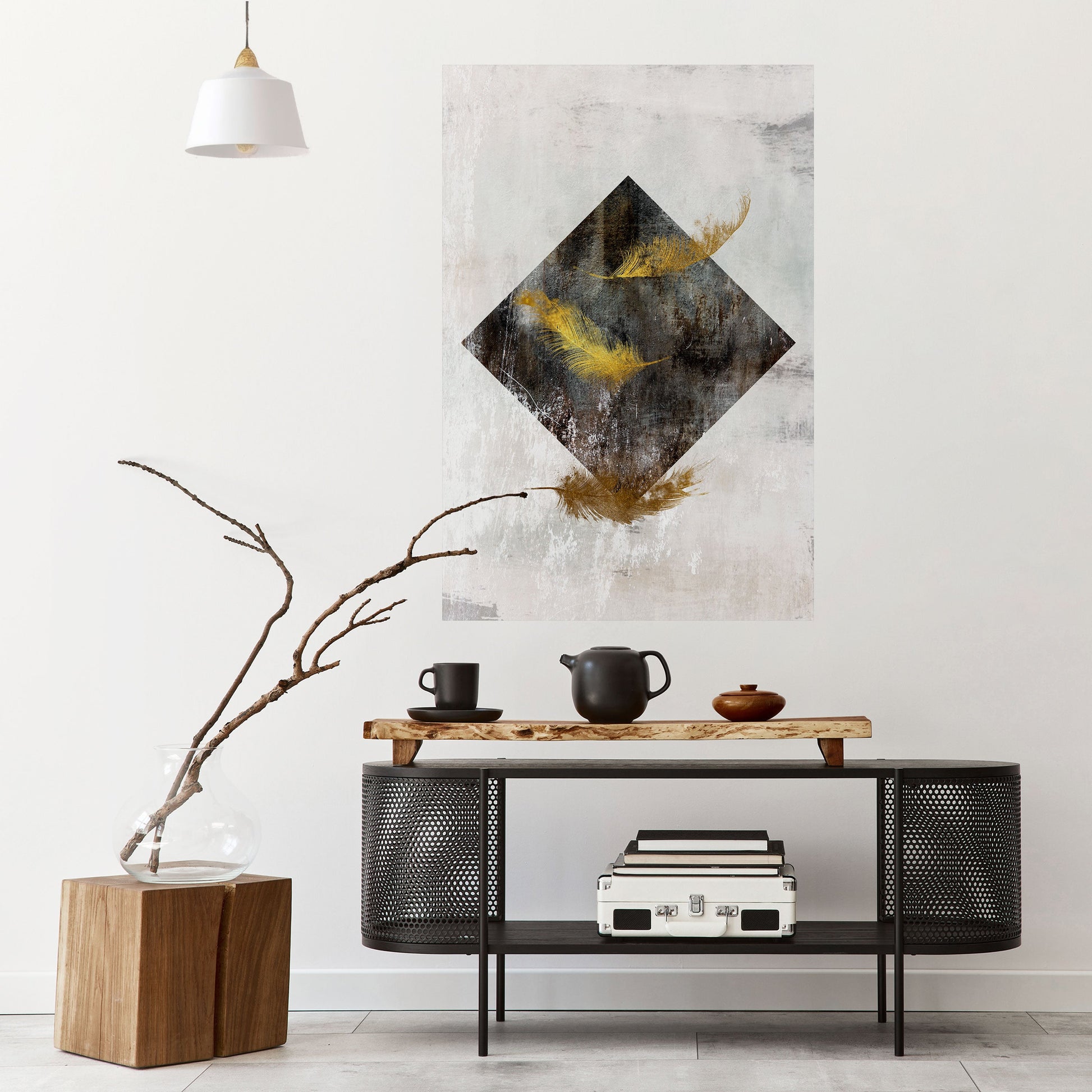 Affiche verticale autocollante FALLING LIGHTNESS