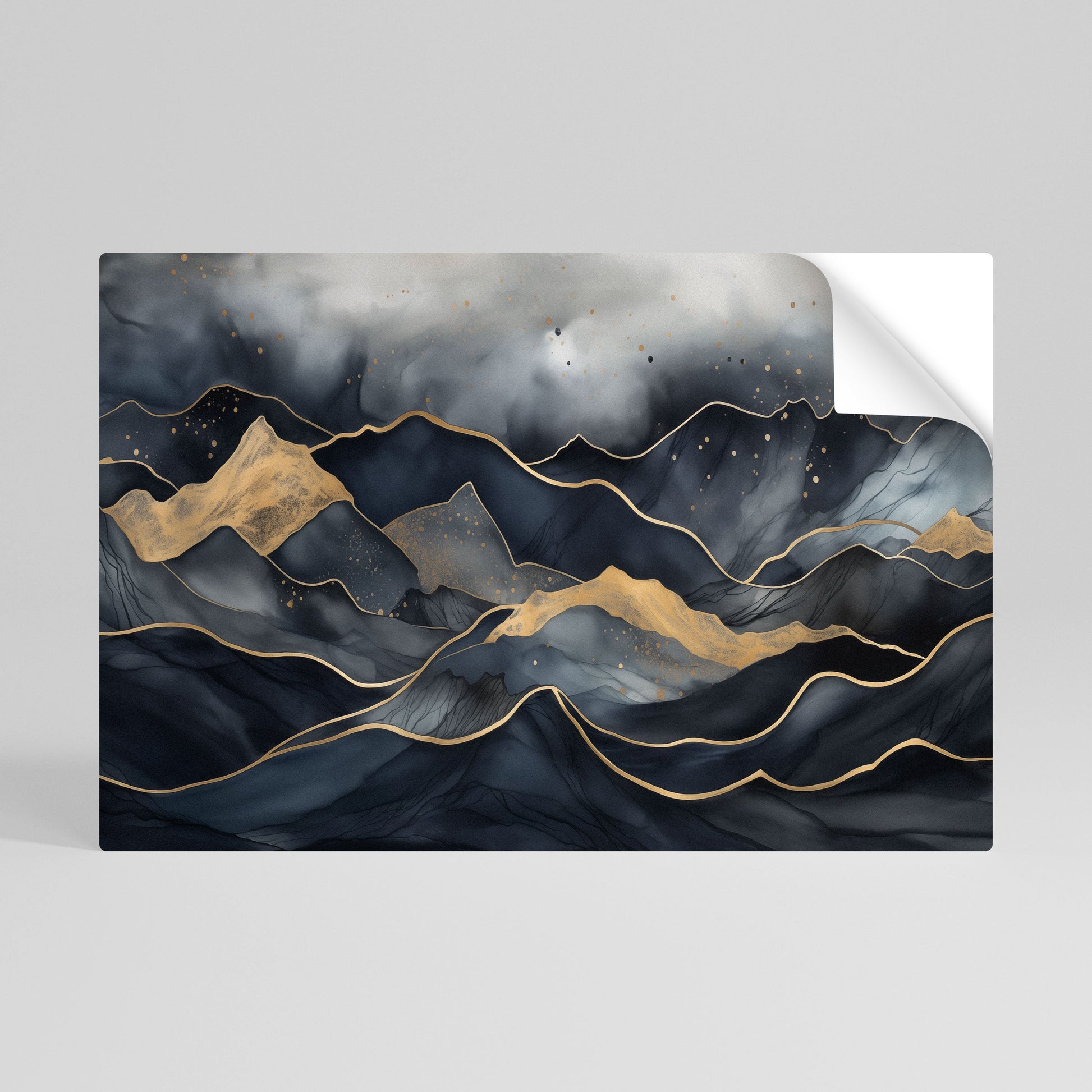Affiche horizontale autocollante GOLDEN SUMMIT SERENITY