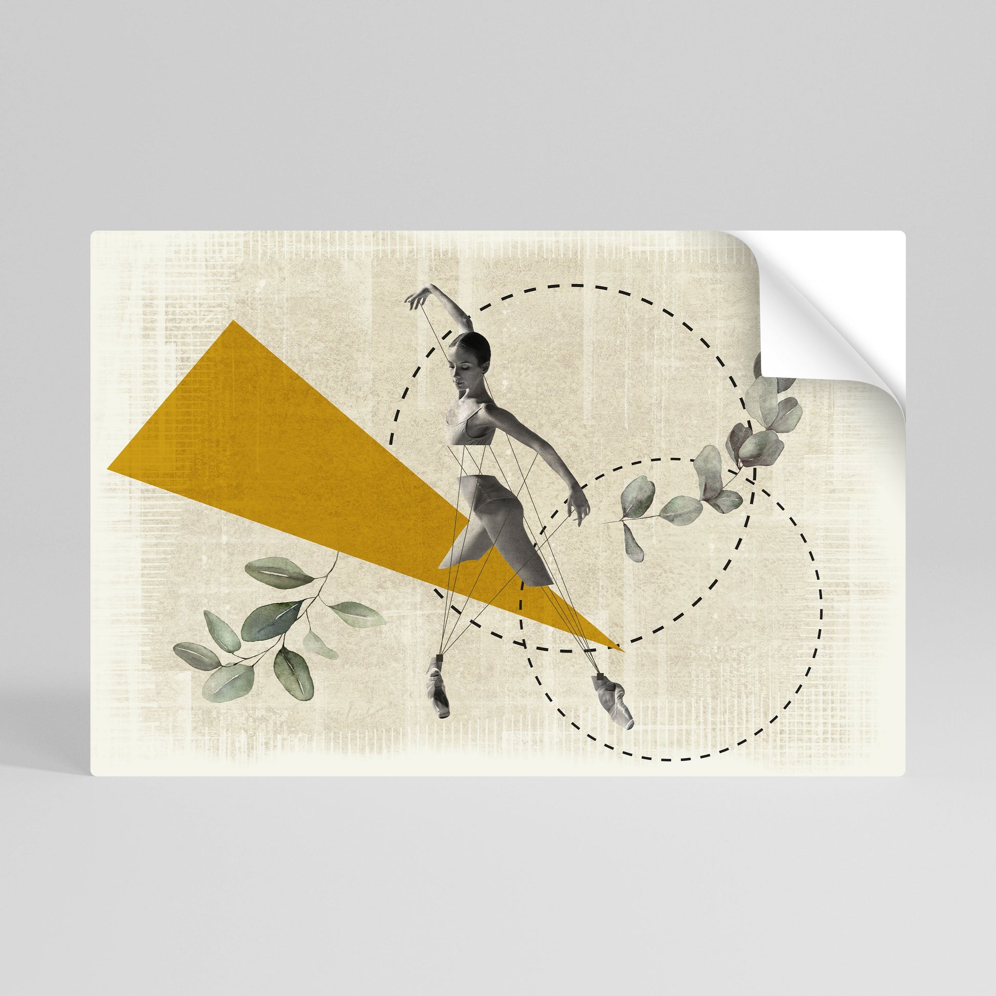 Affiche horizontale autocollante MOUVEMENT TRIANGLE