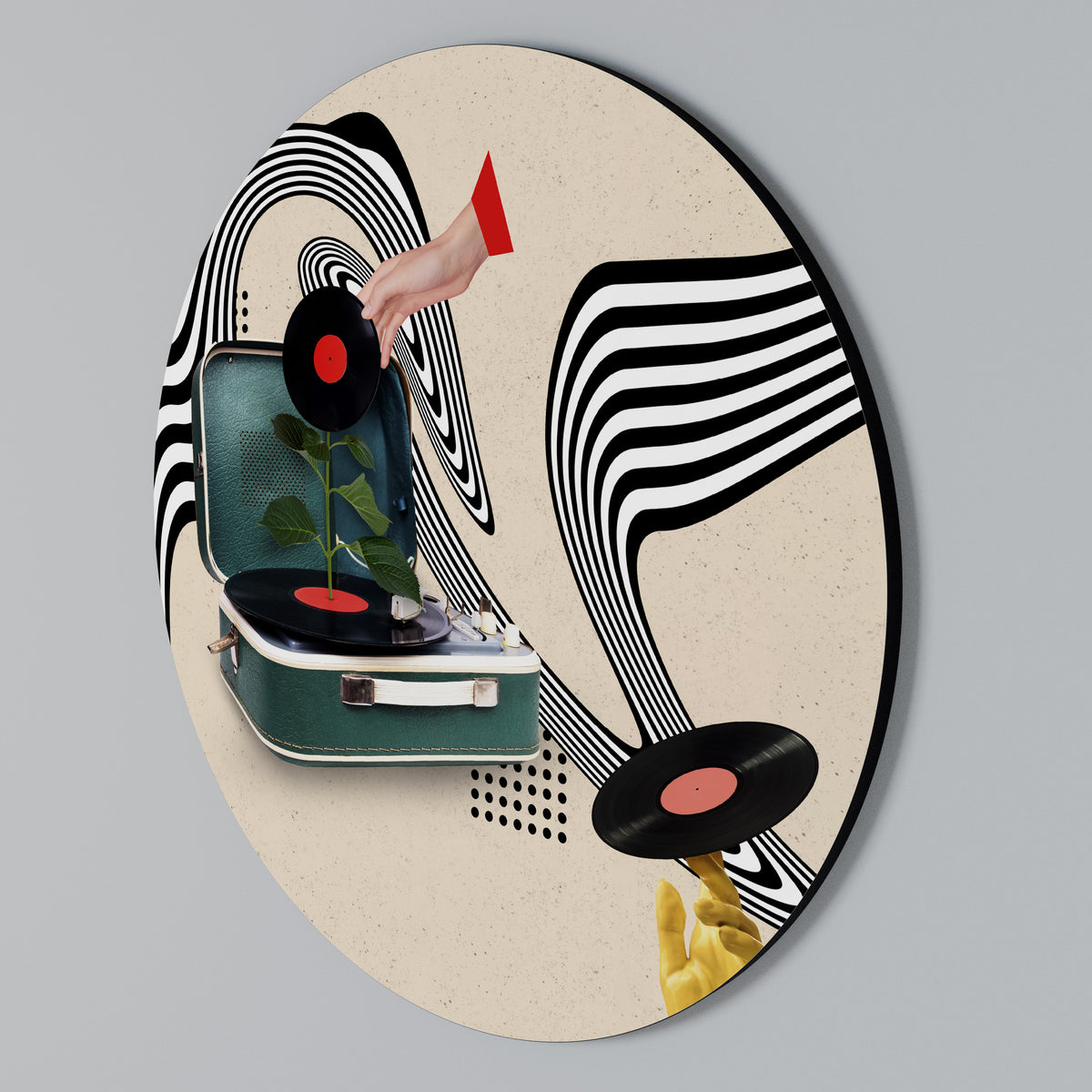VINYL VARIATION Round Wall Art