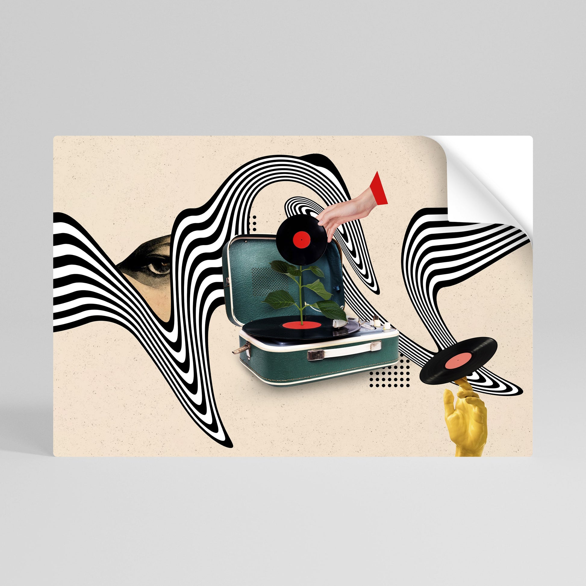 Affiche horizontale autocollante VARIATION VINYLE