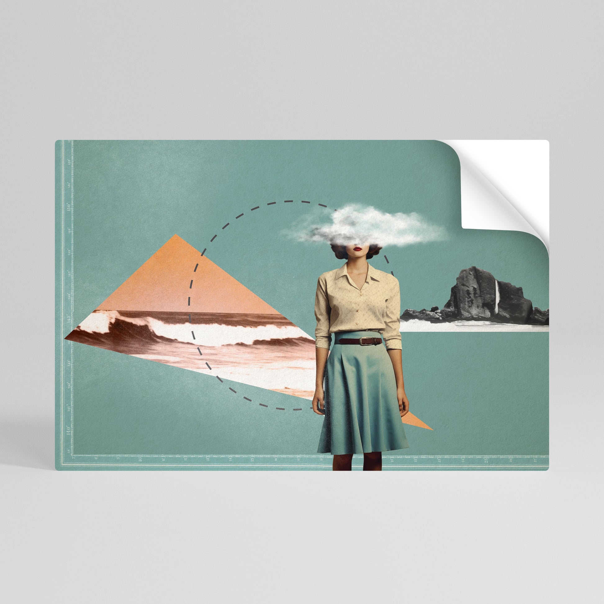 Affiche horizontale autocollante RETRO RESONANCE