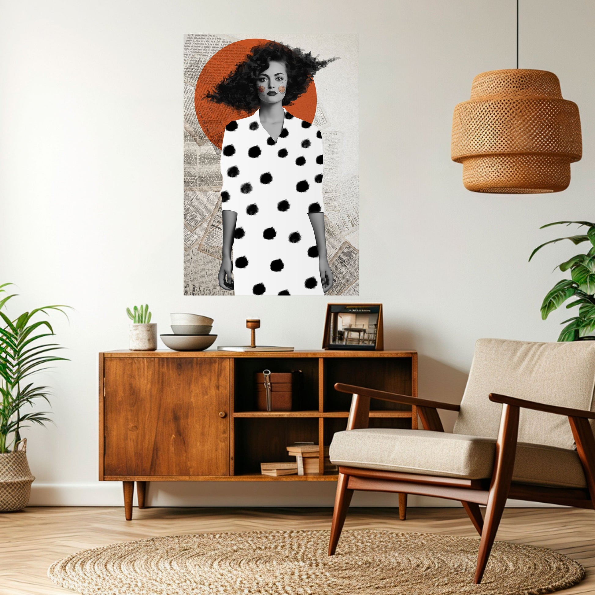 Affiche verticale autocollante CLASSIC COOL DOTS