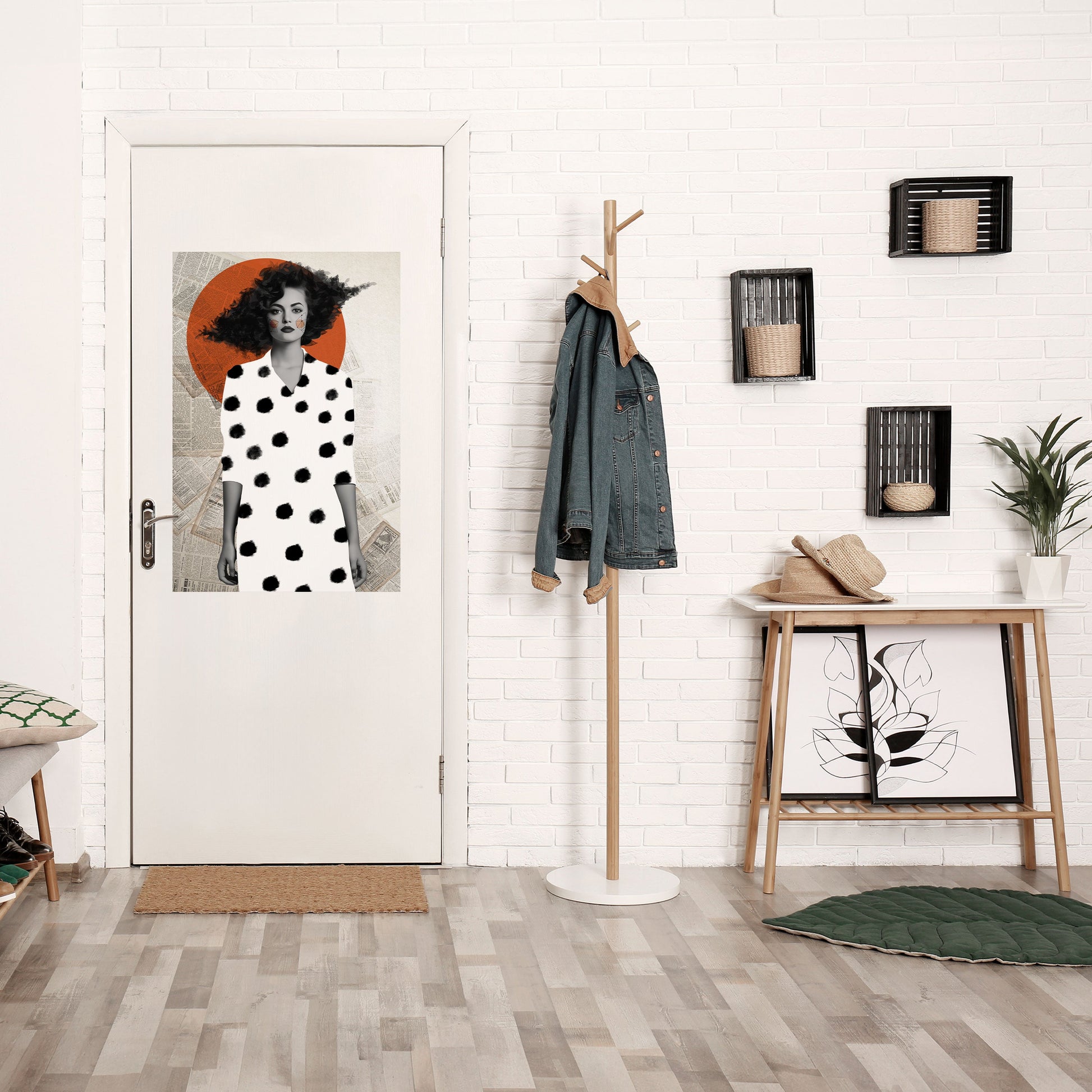 Affiche verticale autocollante CLASSIC COOL DOTS