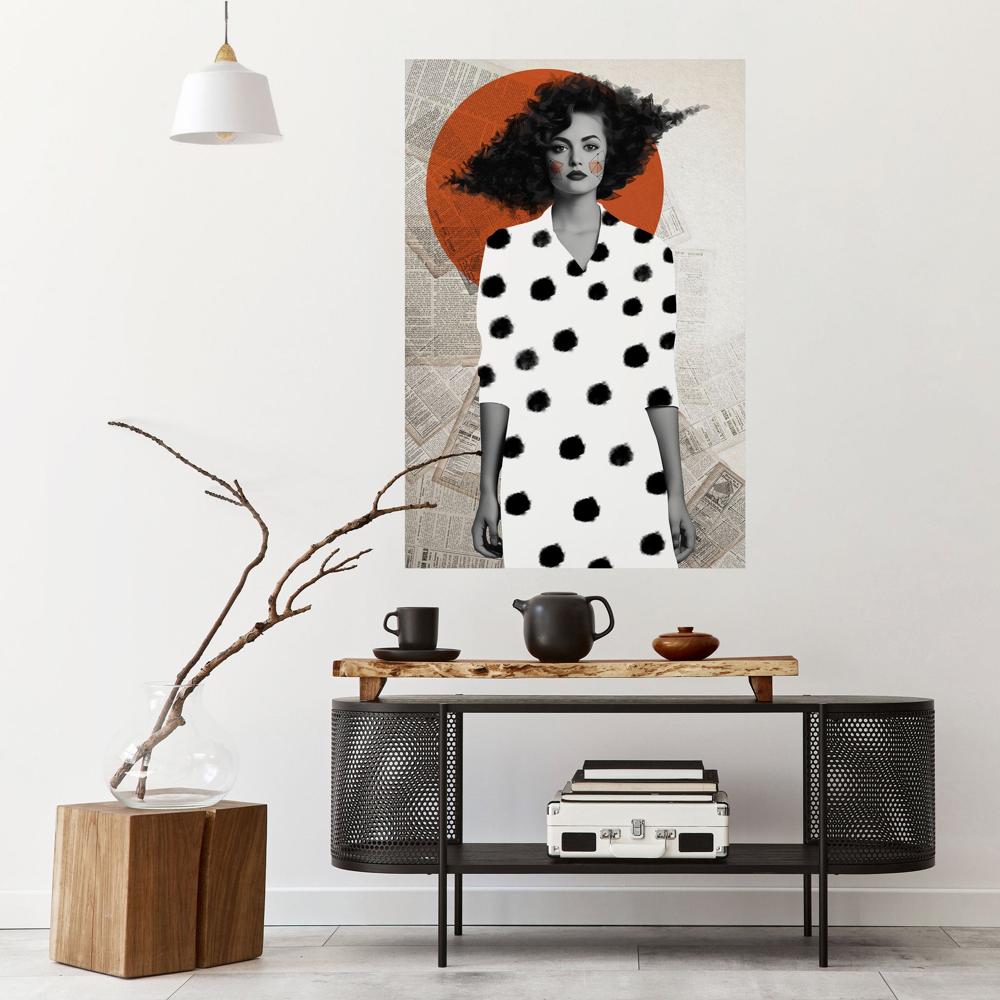 Affiche verticale autocollante CLASSIC COOL DOTS