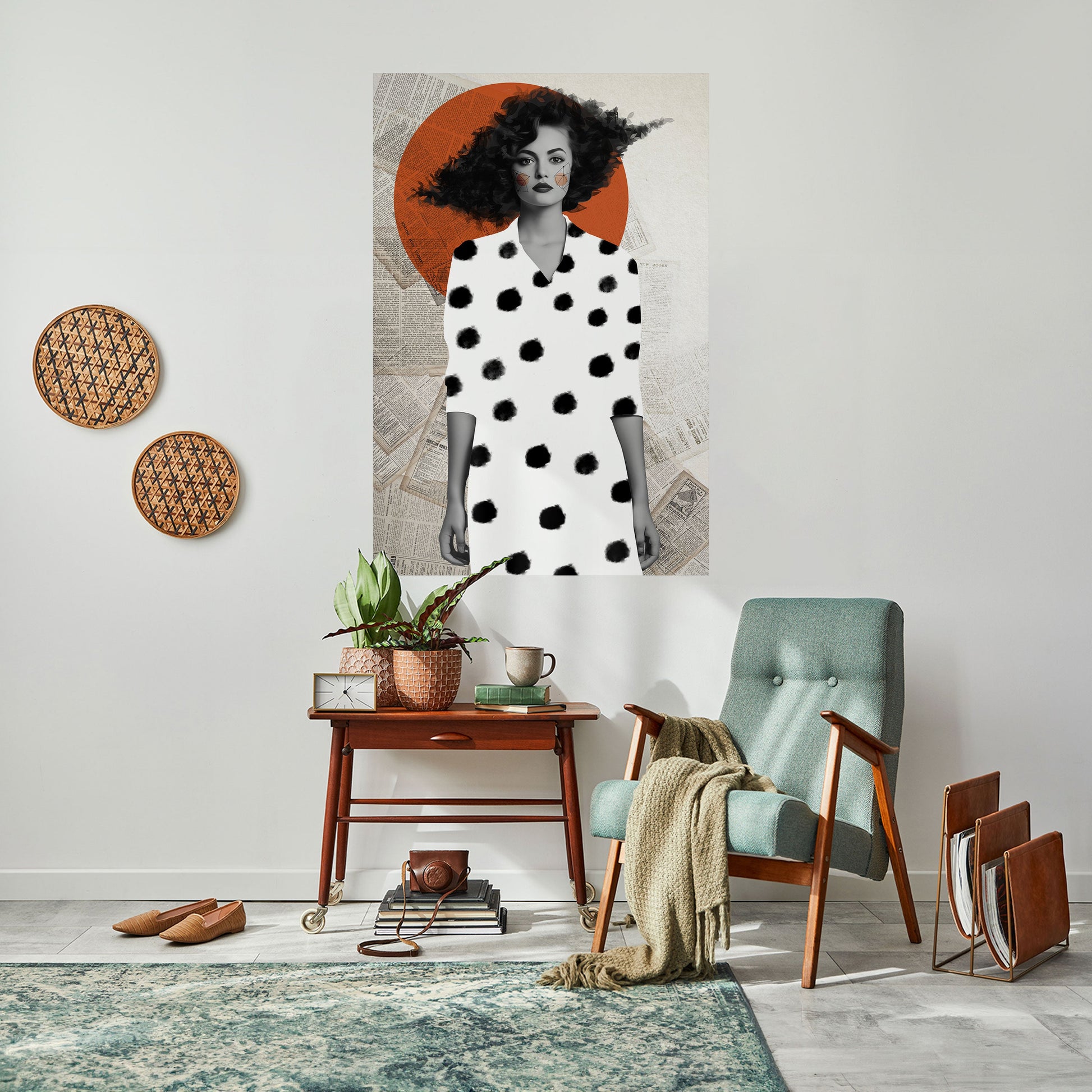 Affiche verticale autocollante CLASSIC COOL DOTS