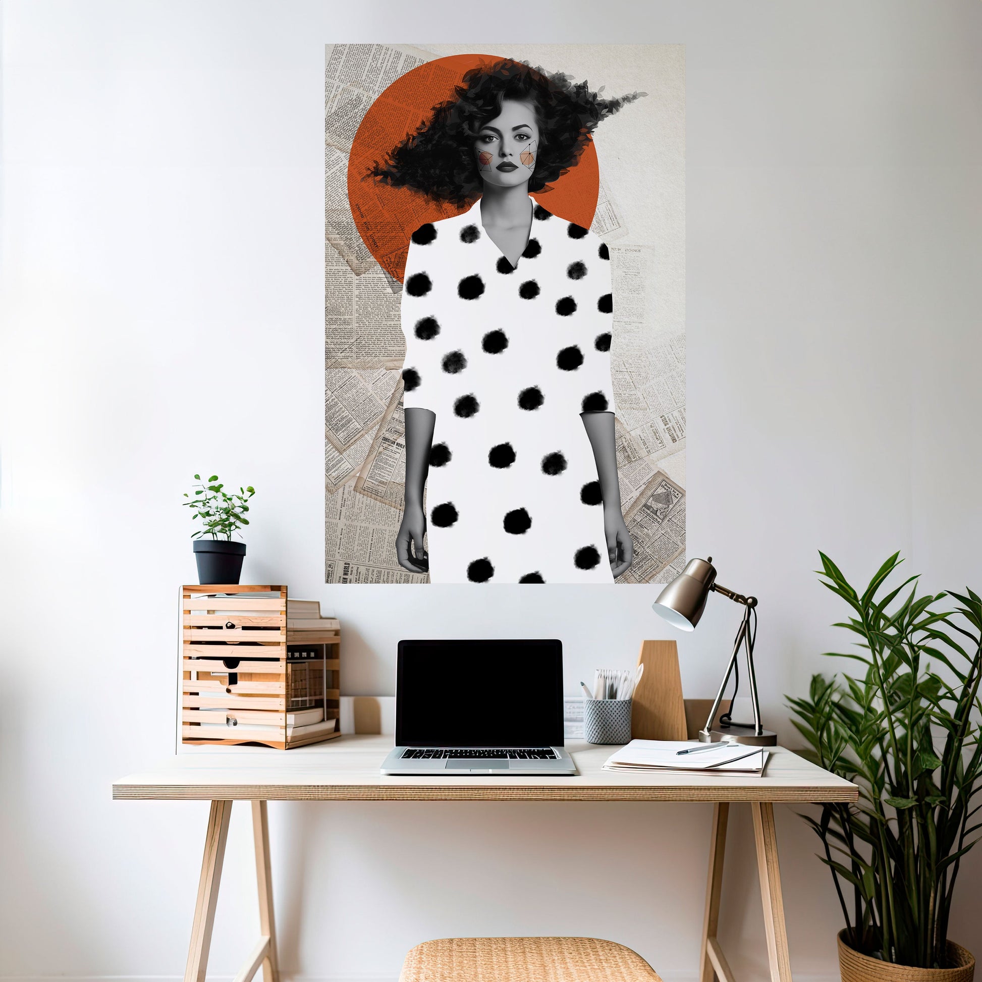 Affiche verticale autocollante CLASSIC COOL DOTS