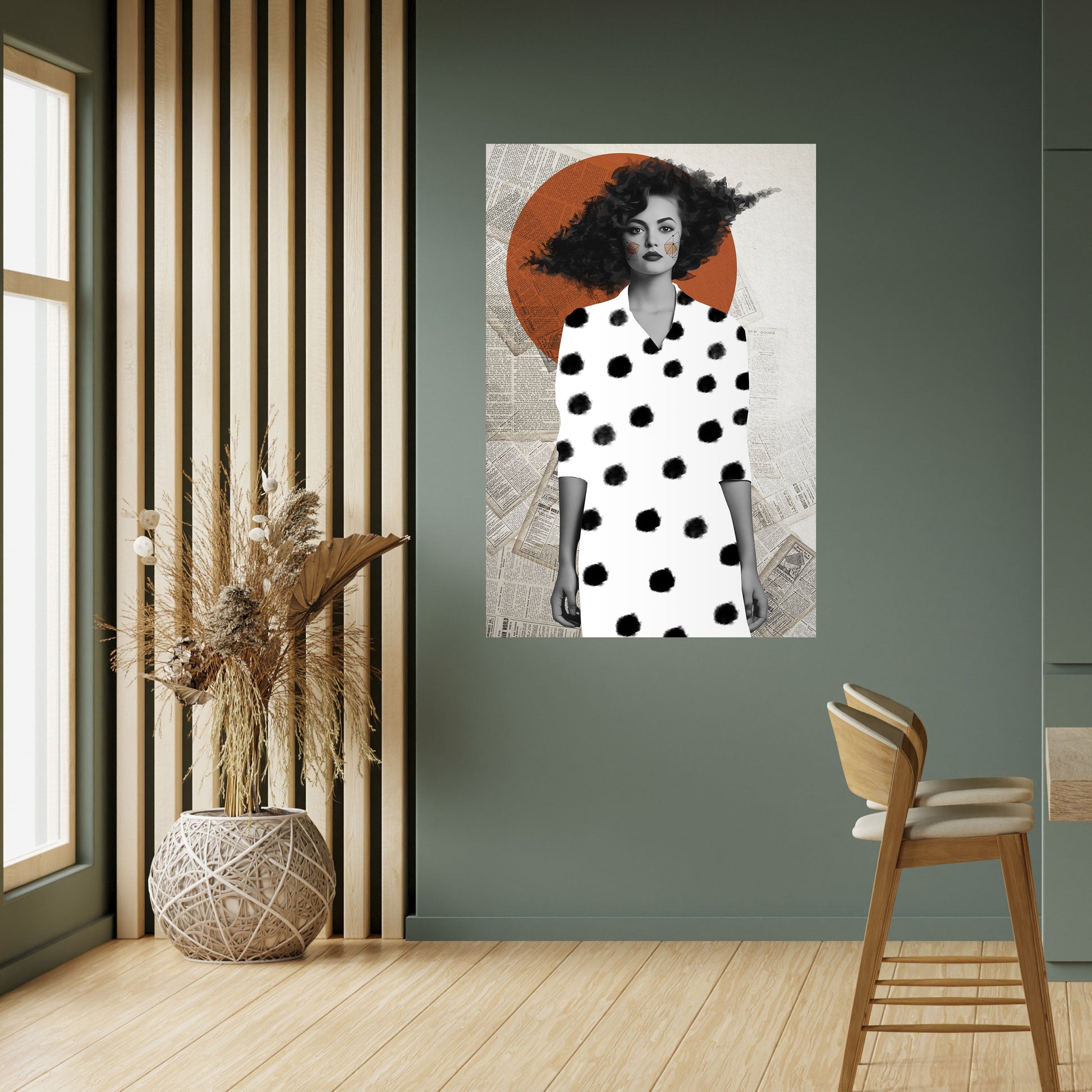 Affiche verticale autocollante CLASSIC COOL DOTS