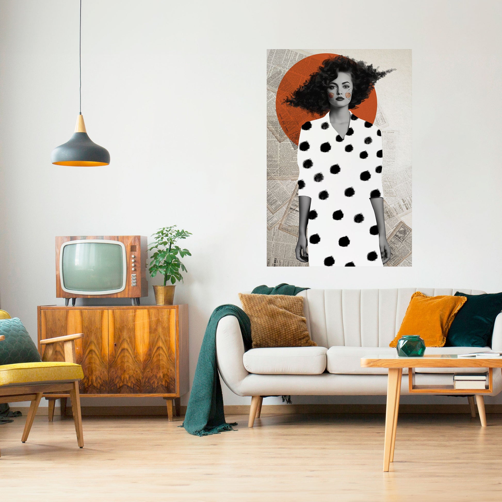 Affiche verticale autocollante CLASSIC COOL DOTS