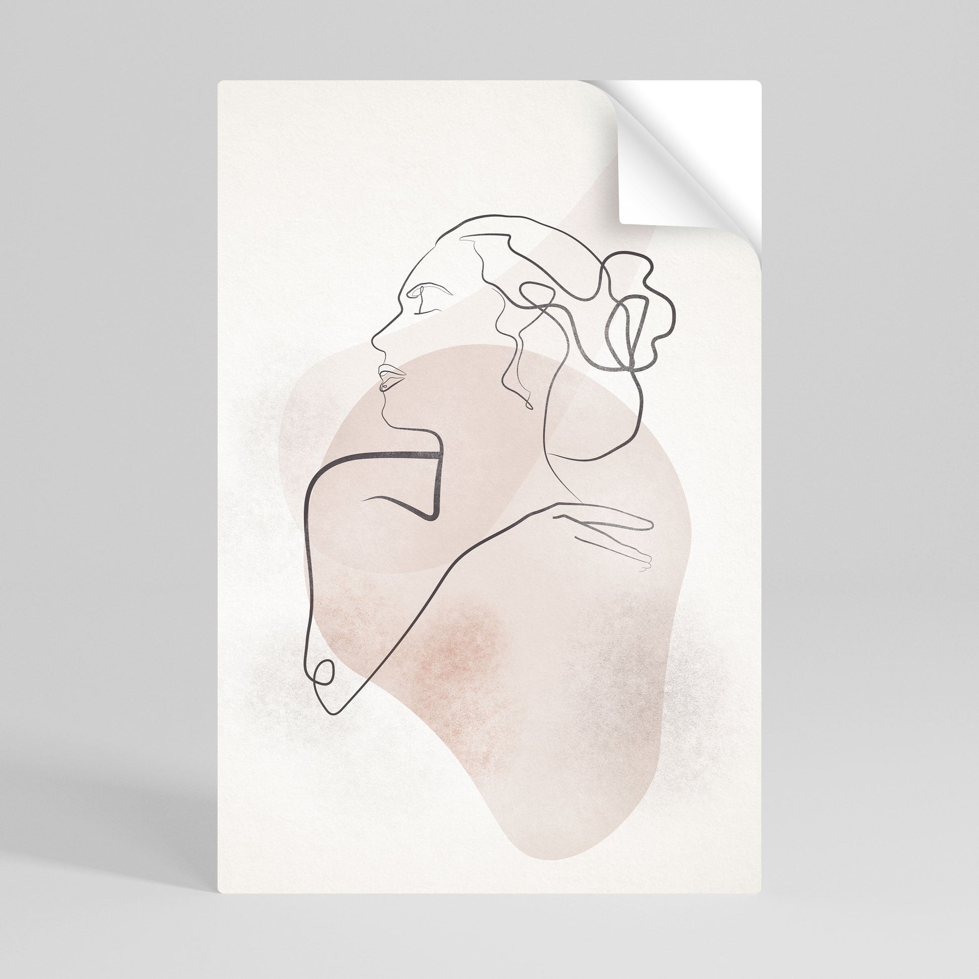 Affiche verticale autocollante « LIGNES GRACIEUSES »