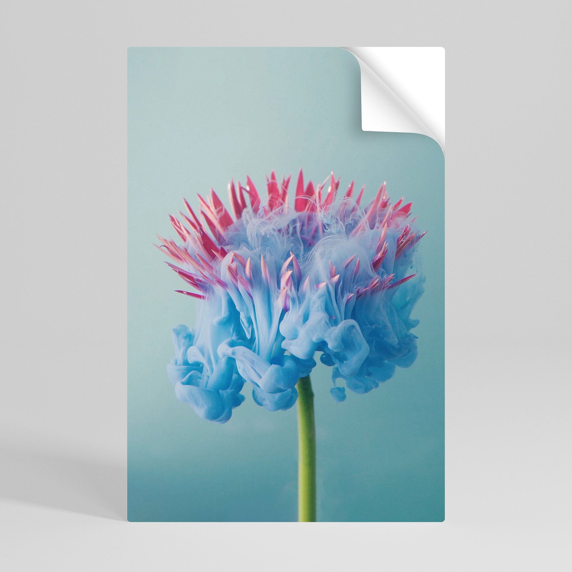 Affiche verticale autocollante « MISTY BLUE EXPLOSION »