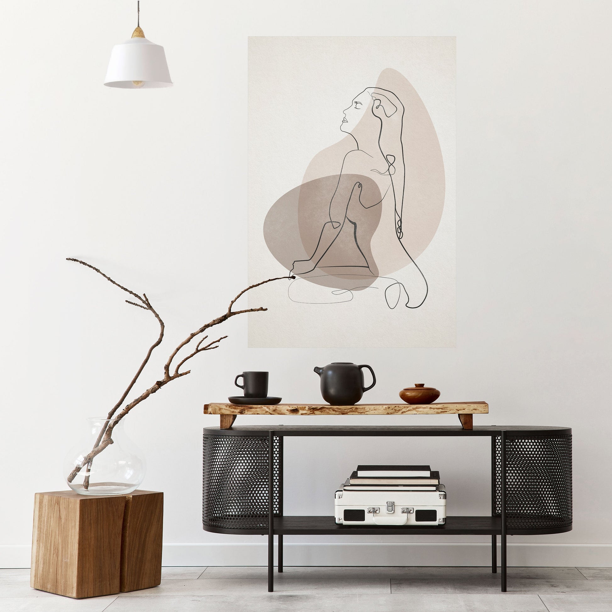Affiche verticale autocollante CONTOURS OF BEAUTY