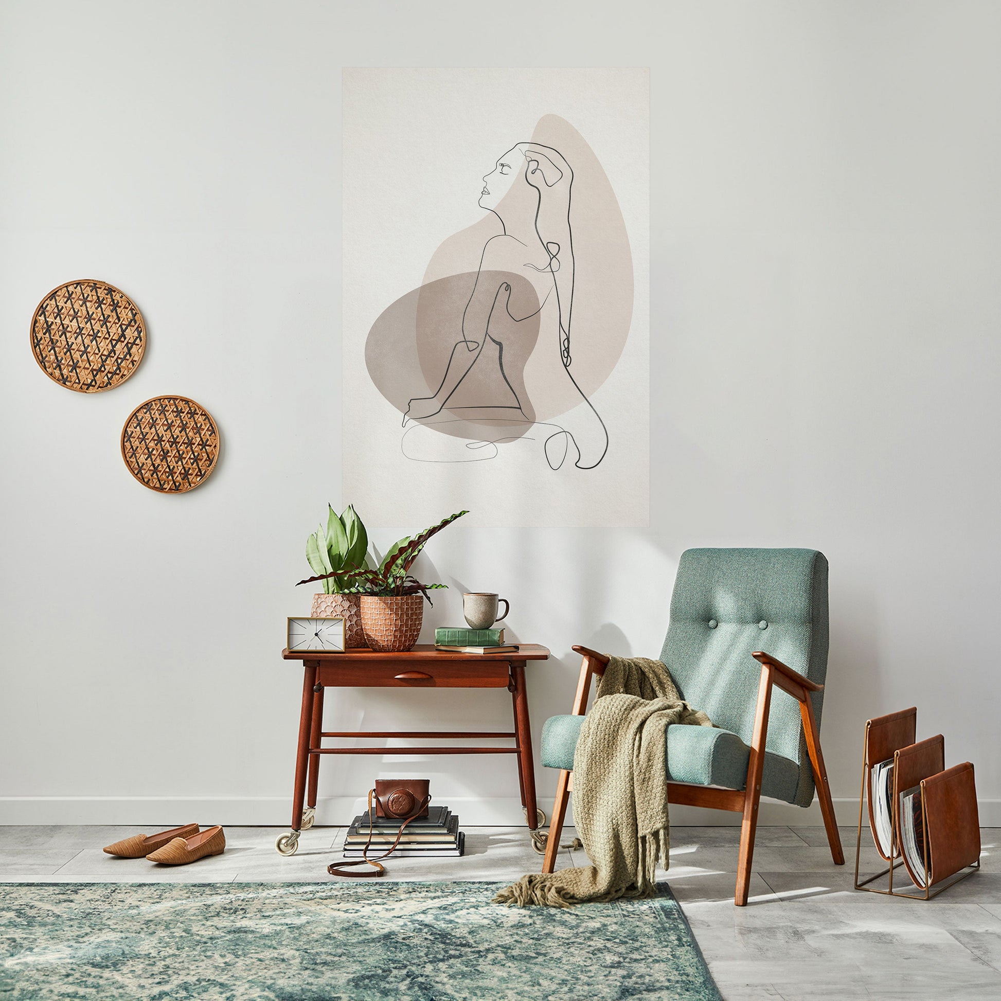 Affiche verticale autocollante CONTOURS OF BEAUTY