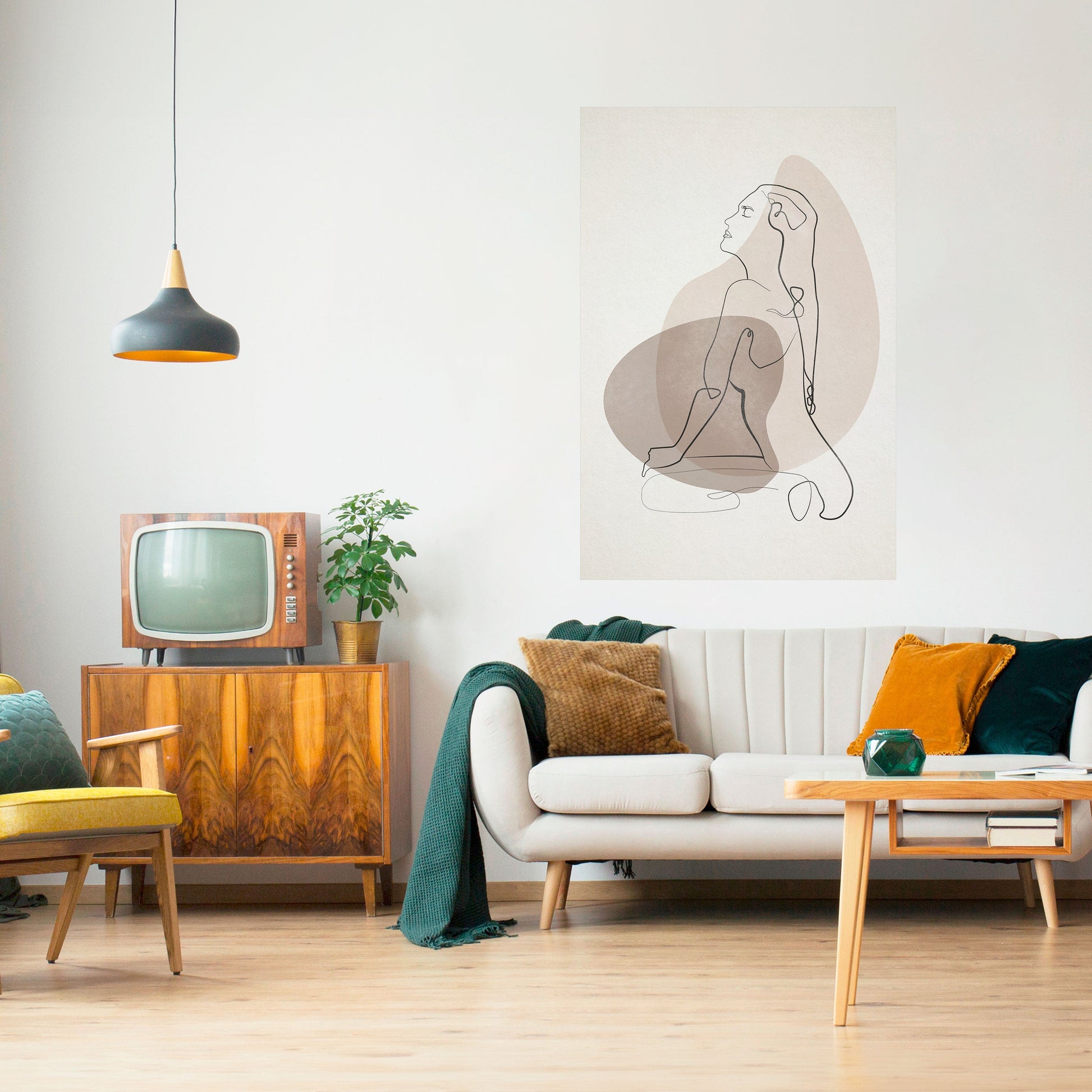 Affiche verticale autocollante CONTOURS OF BEAUTY
