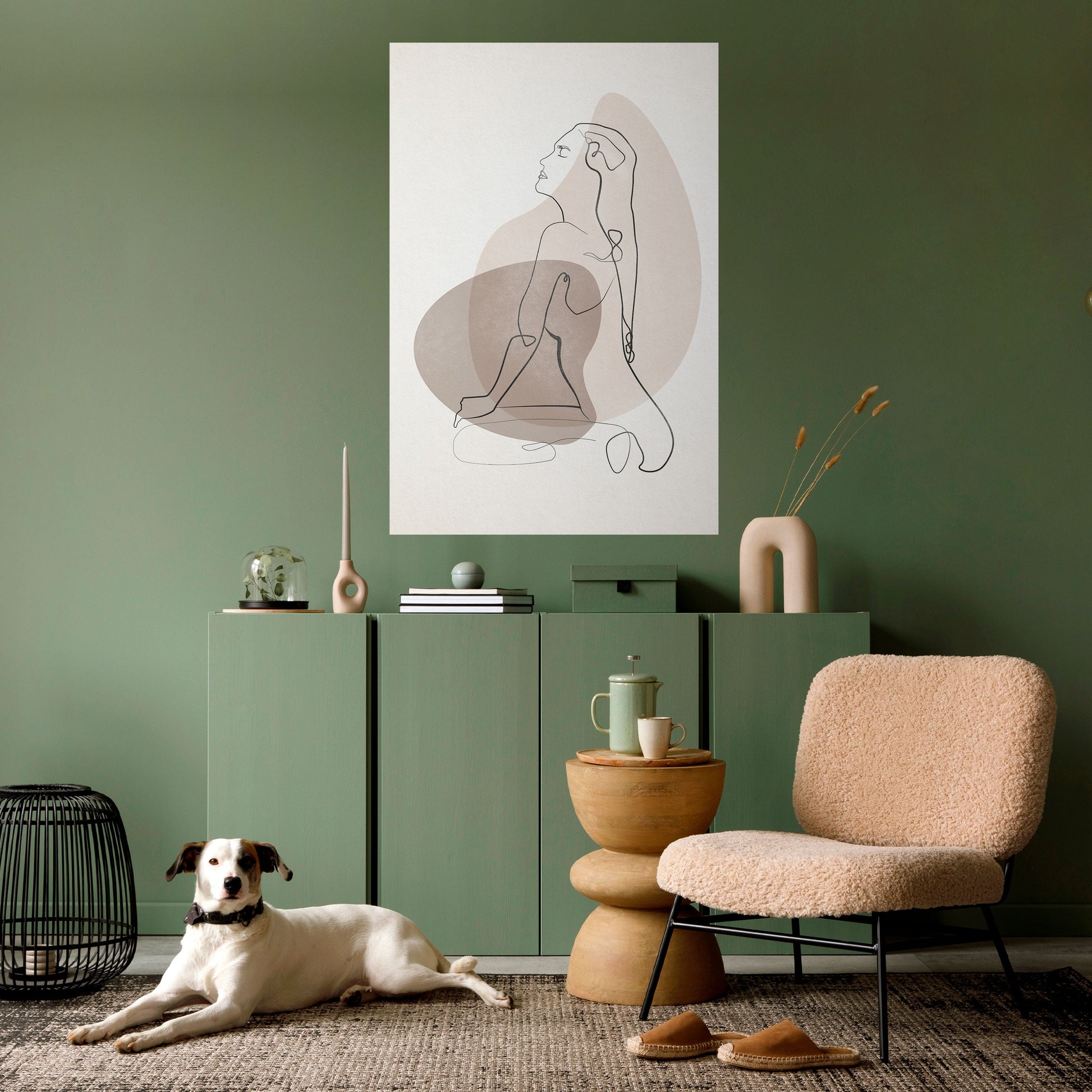 Affiche verticale autocollante CONTOURS OF BEAUTY