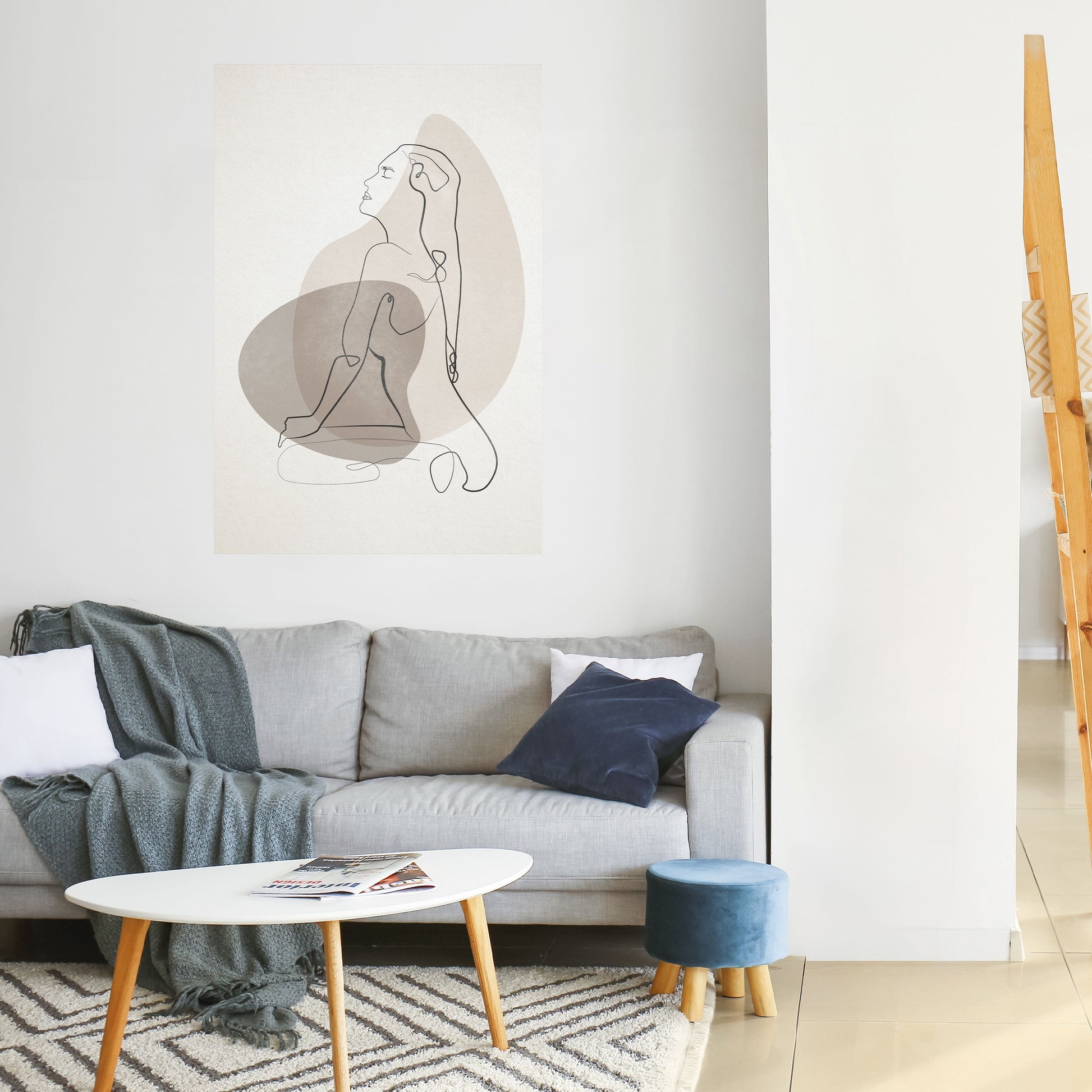 Affiche verticale autocollante CONTOURS OF BEAUTY