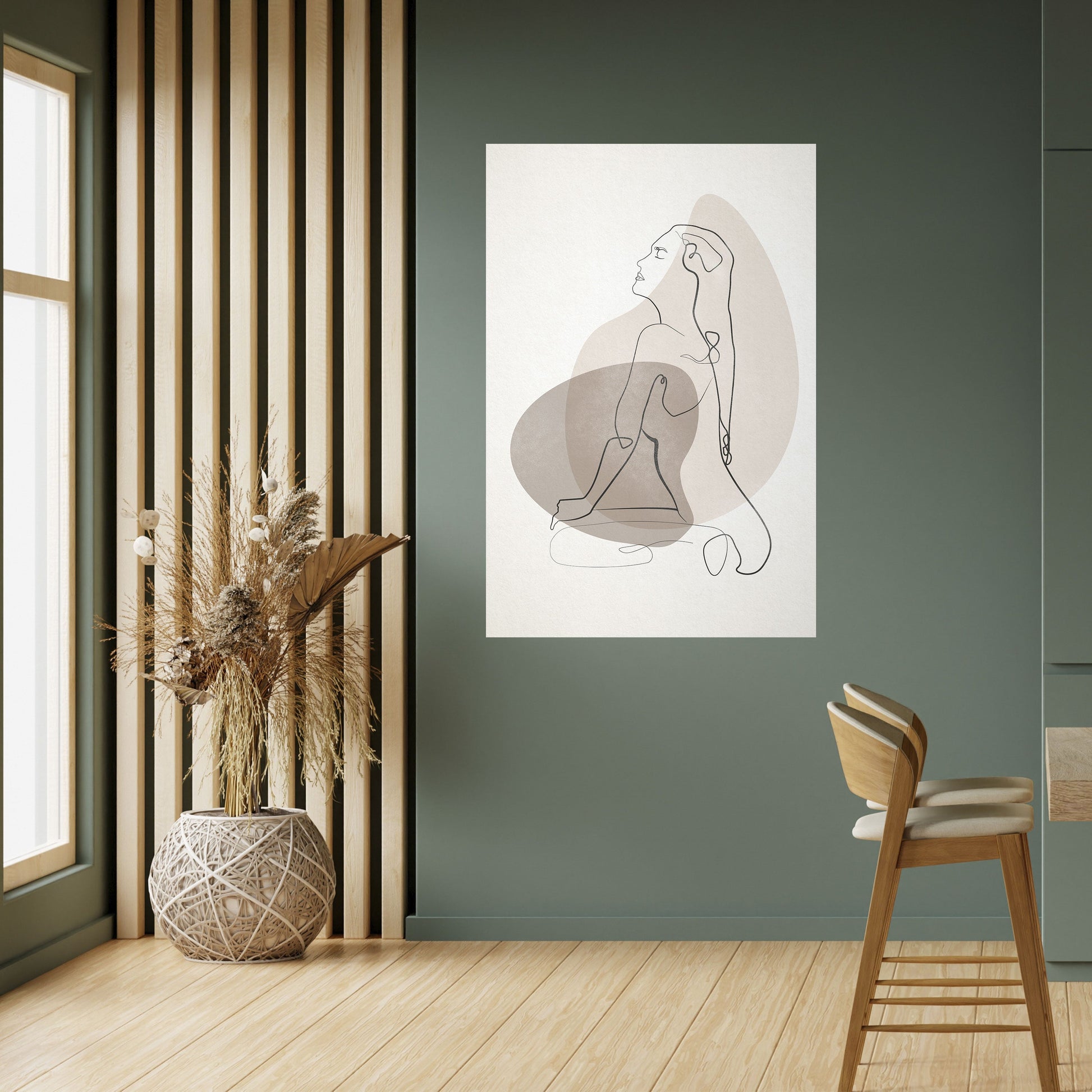 Affiche verticale autocollante CONTOURS OF BEAUTY