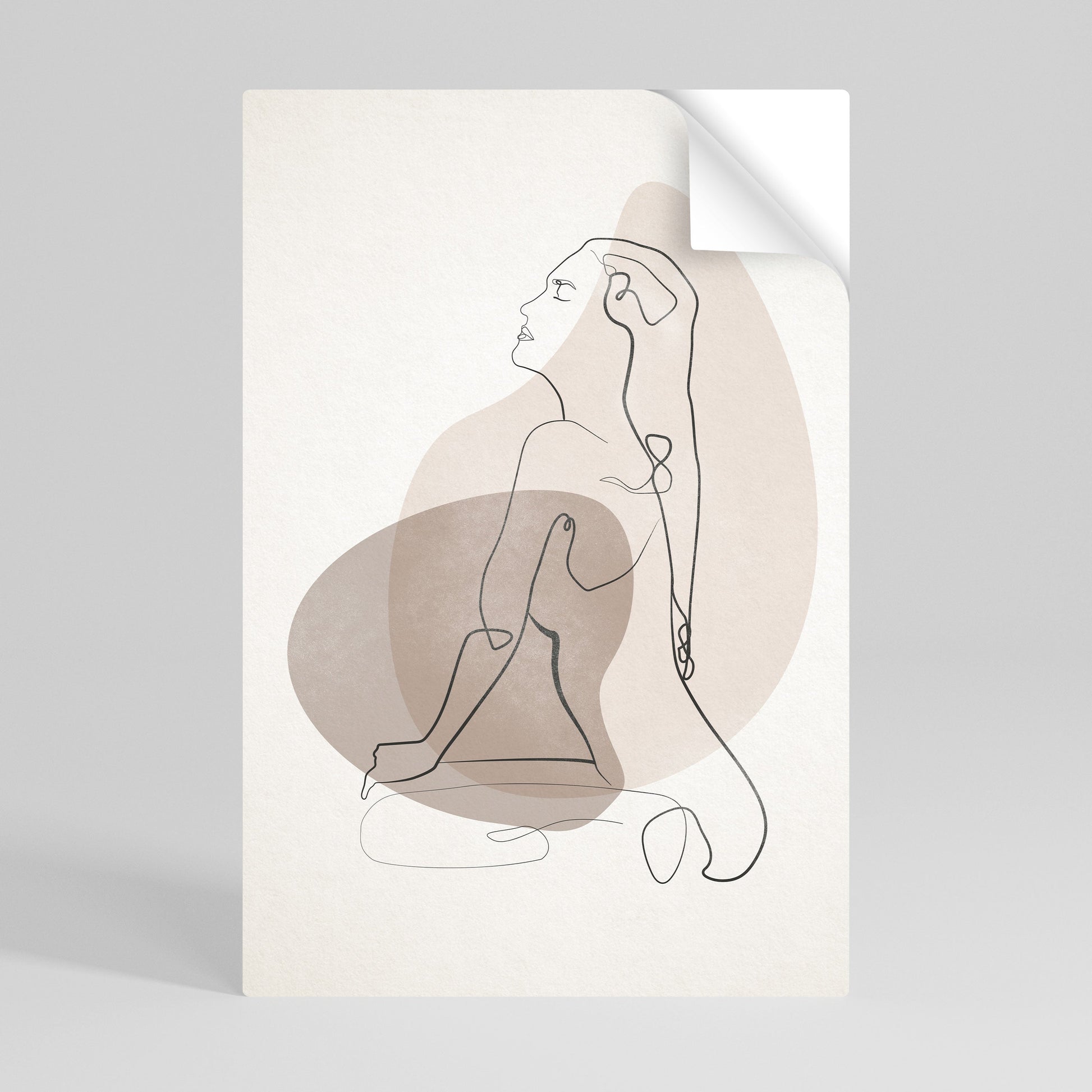 Affiche verticale autocollante CONTOURS OF BEAUTY