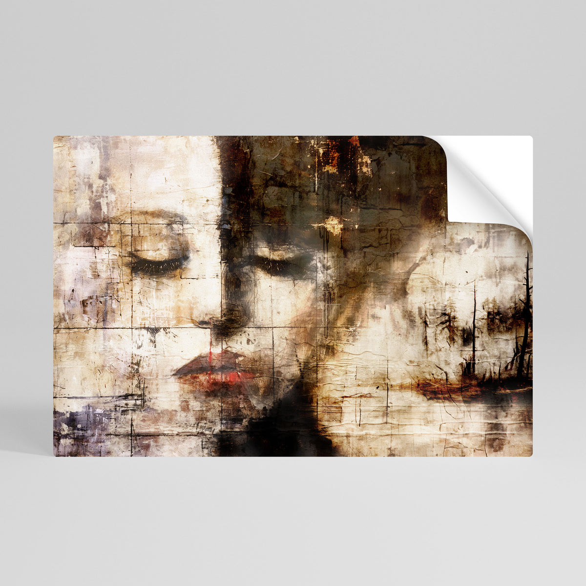CAPTURED SERENITY Peel and Stick Horizontal Poster