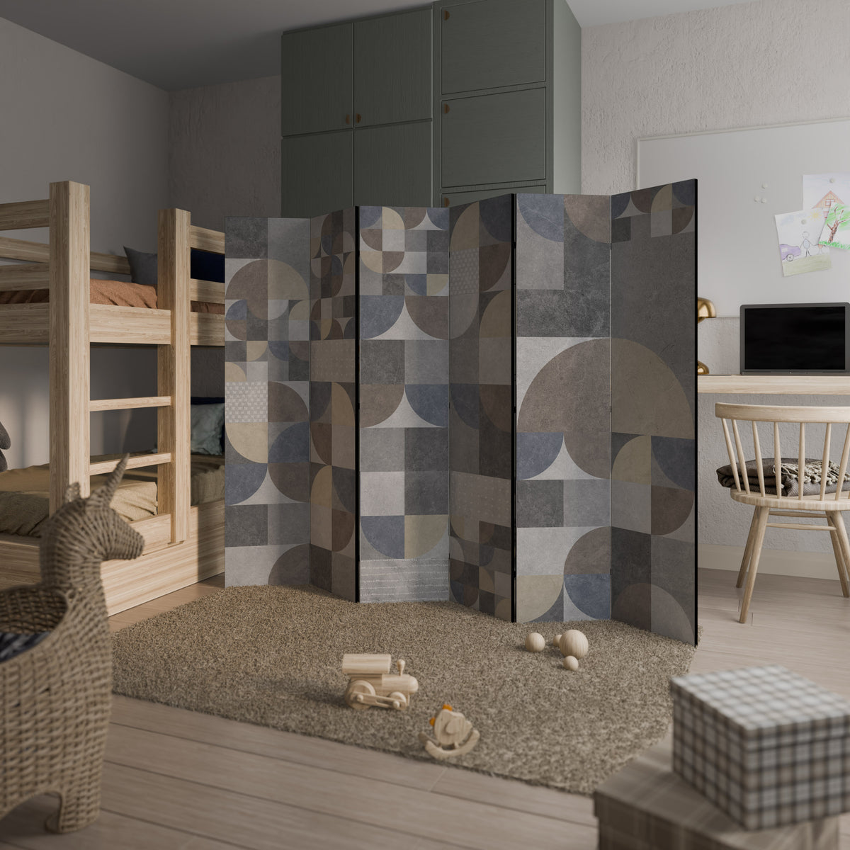 A PIECE OF SHAPE 6-Panel Room Divider