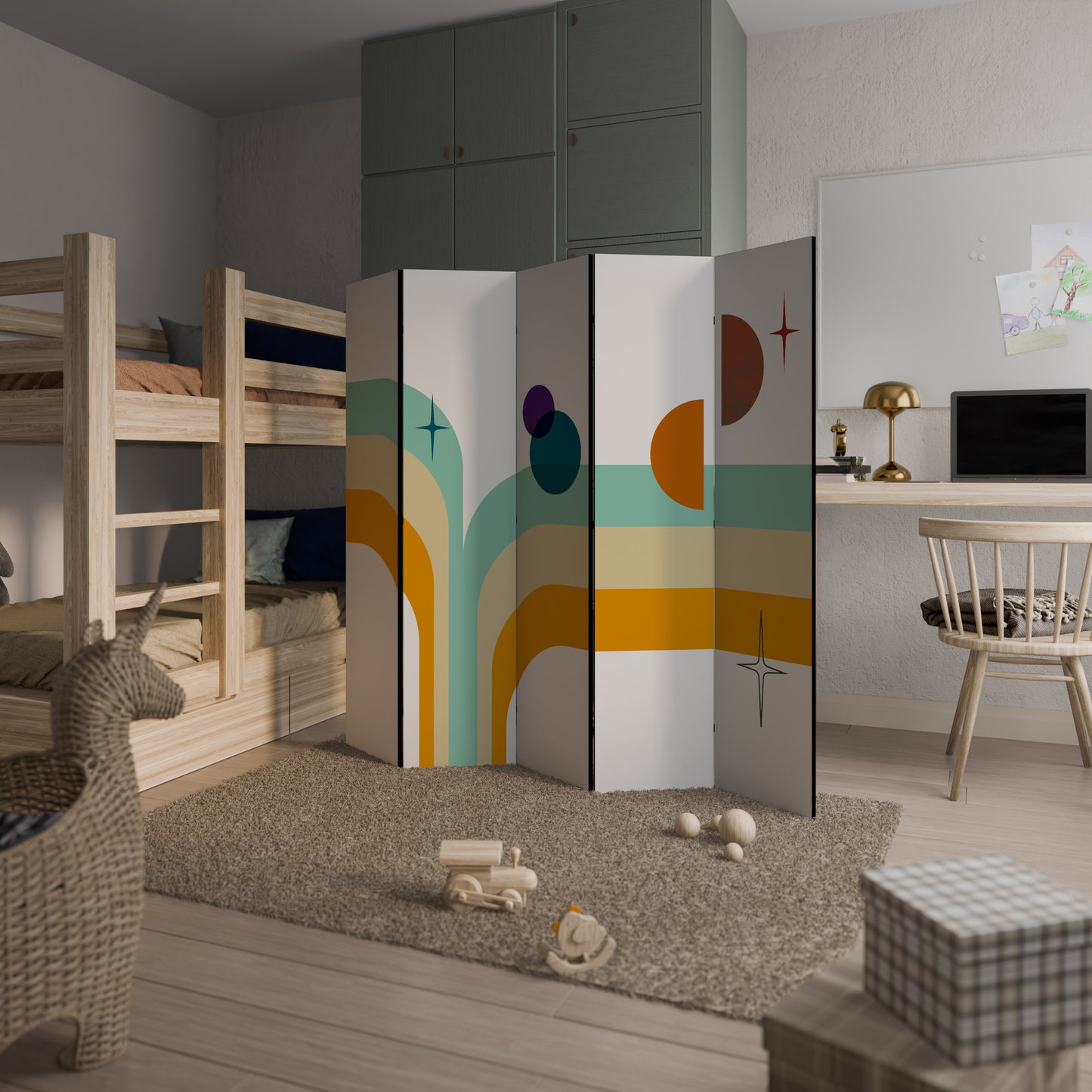 COLOR SOLSTICE 5-Panel Room Divider