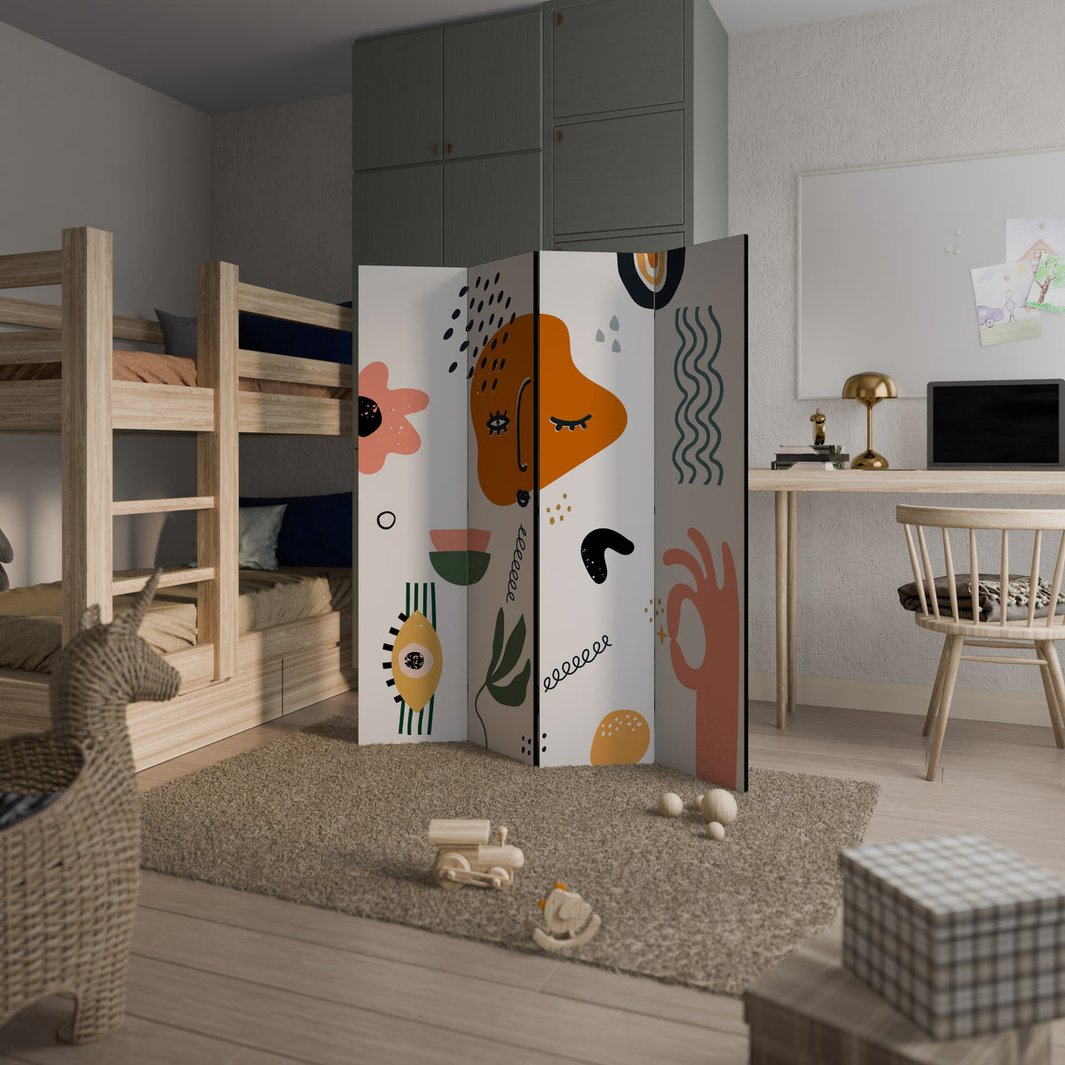 MATISSE WHIMSY 4-Panel Room Divider