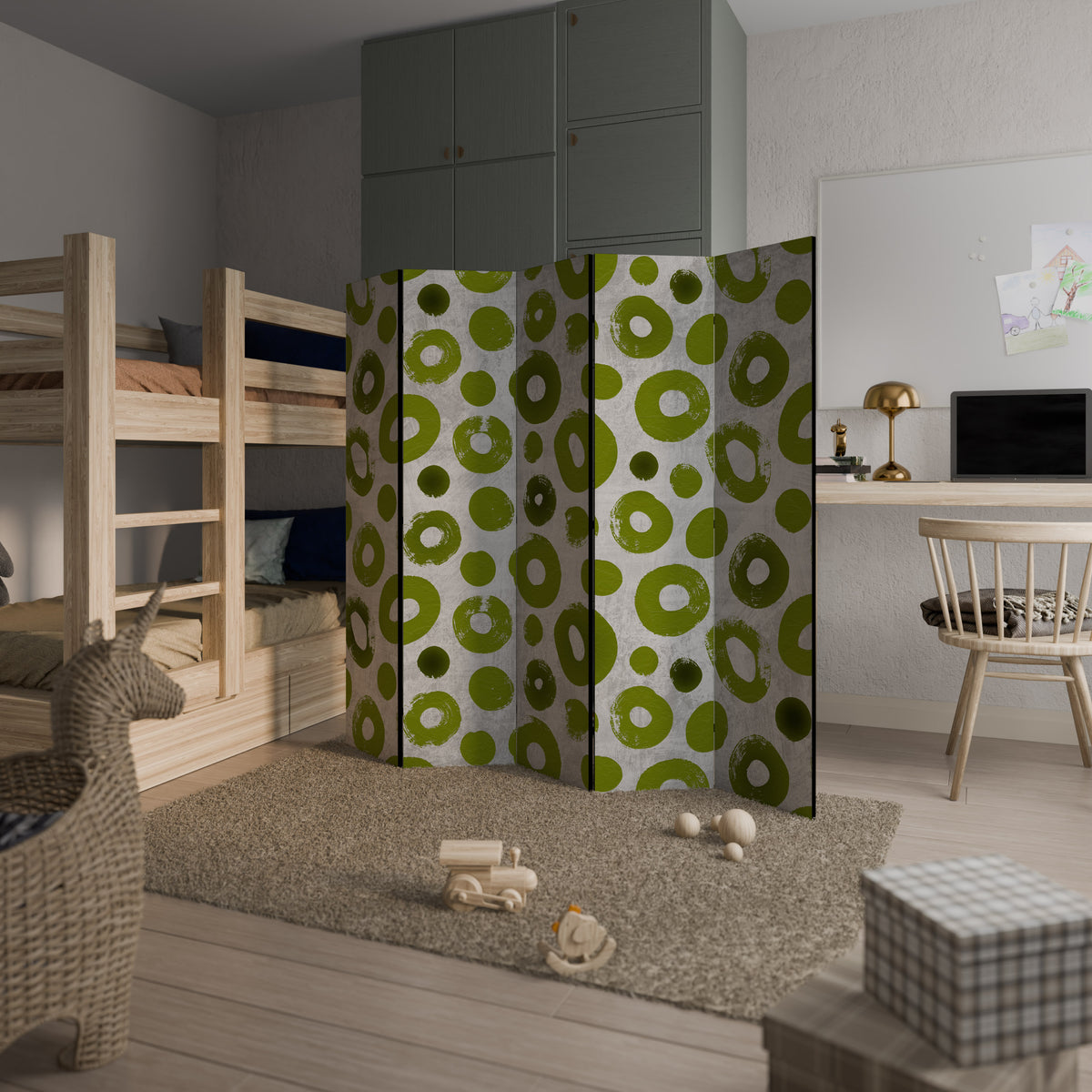 GREEN RHAPSODY 5-Panel Room Divider