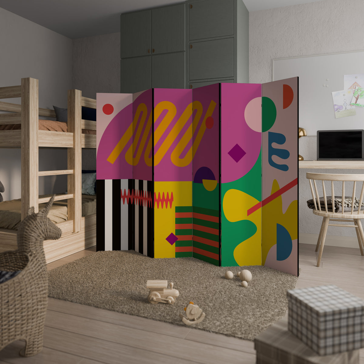 VIVID ART 6-Panel Room Divider